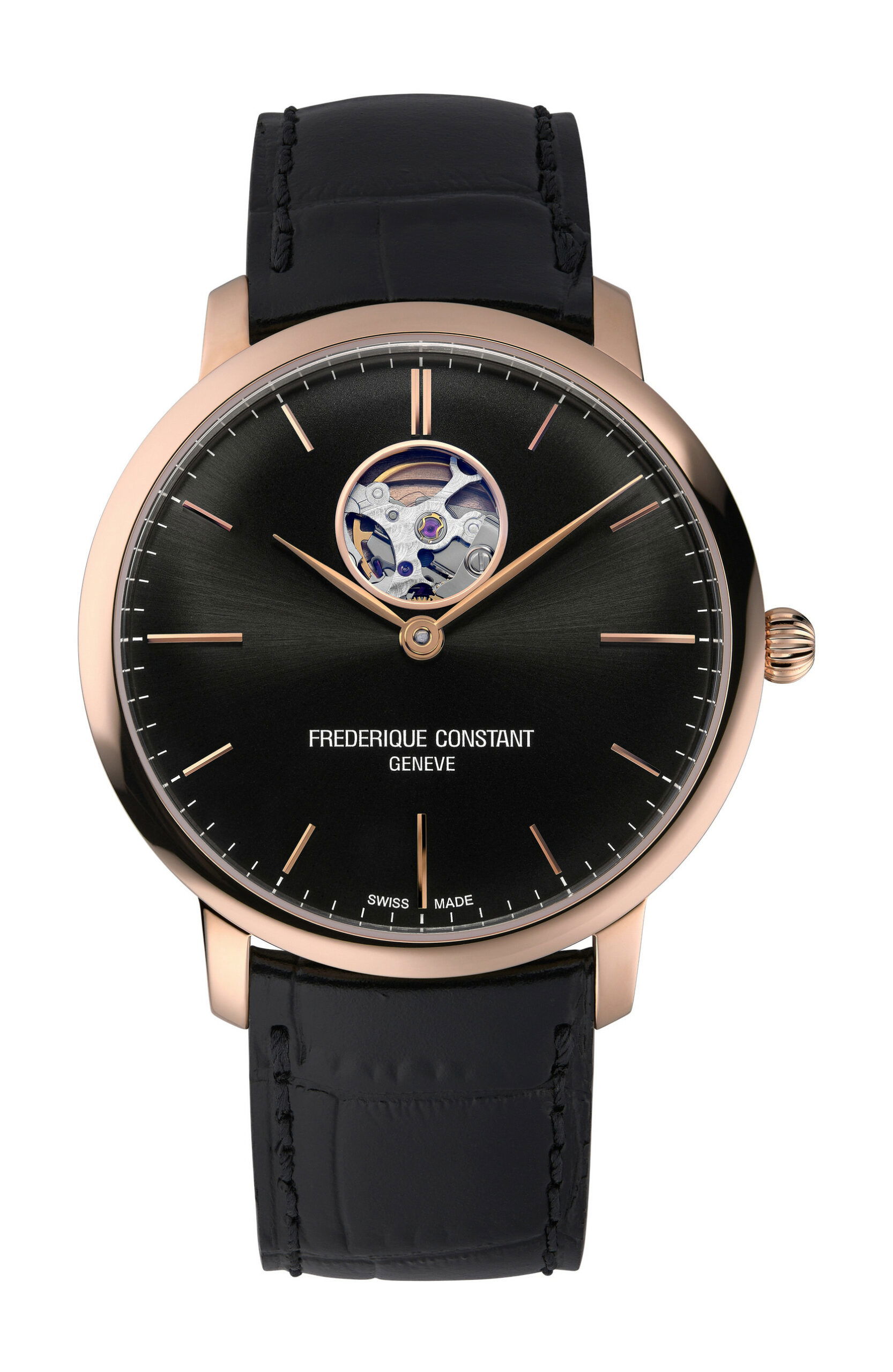 Frederique Constant Classics Slimline Heart Beat Automatic luxury timepiece - detailed view