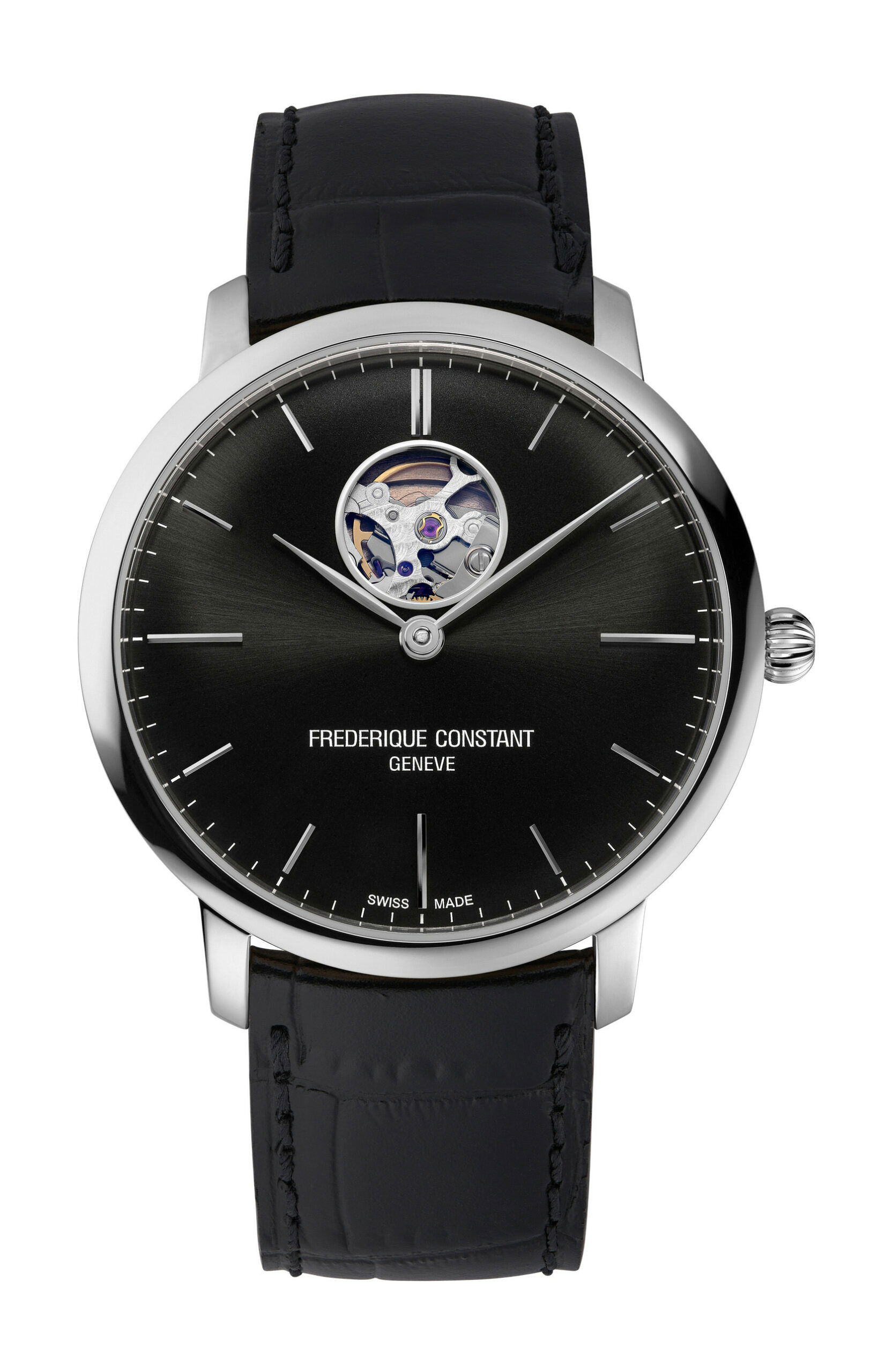 Frederique Constant Classics Slimline Heart Beat Automatic luxury timepiece - detailed view