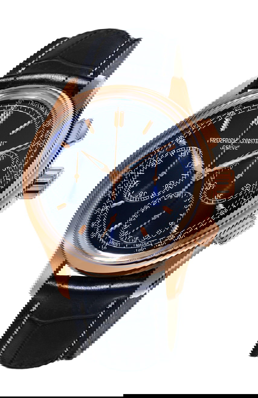 Frederique Constant FLYBACK CHRONOGRAPH luxury timepiece - detailed view