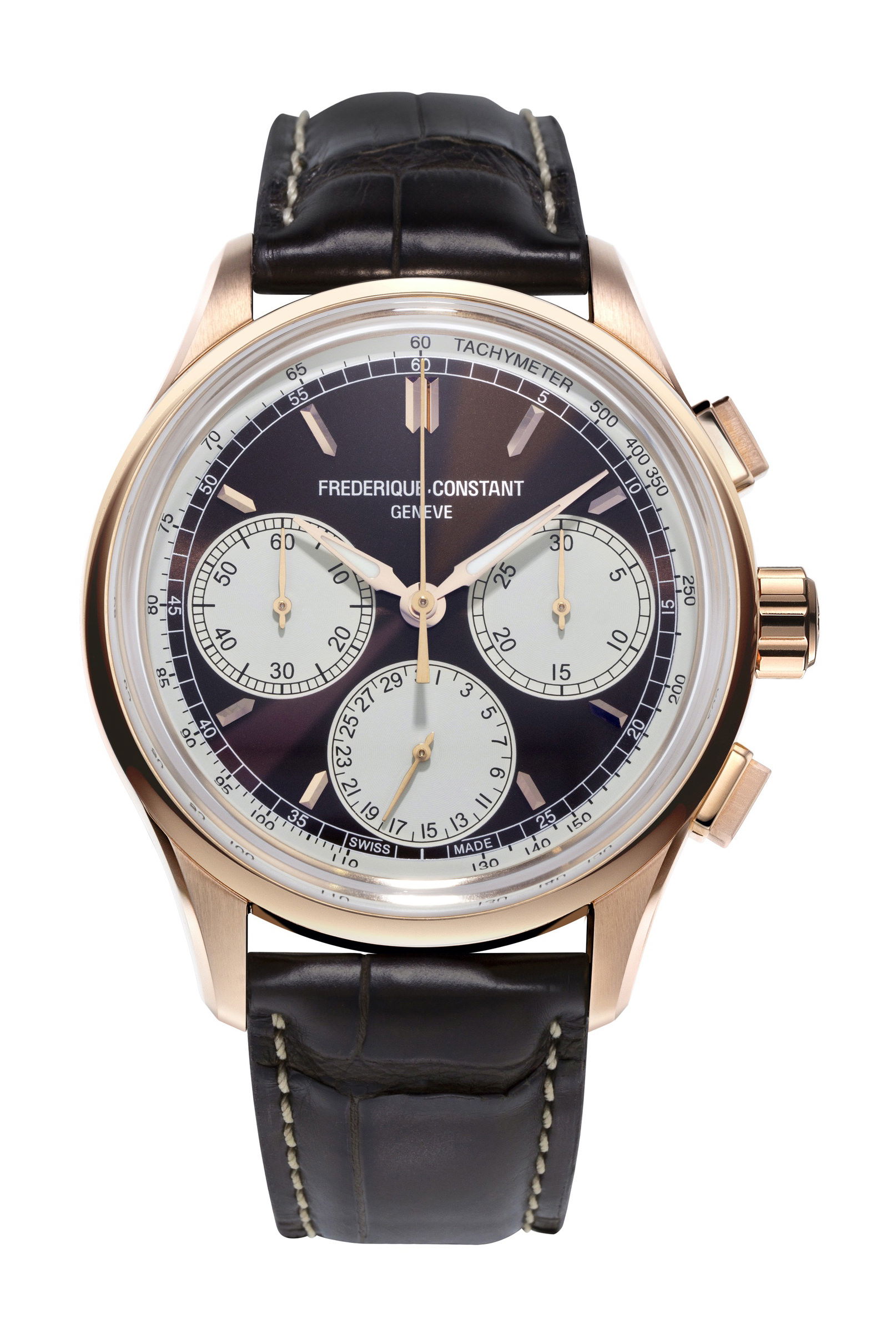 Frederique Constant Flyback Chronograph Manufacture luxury timepiece - detailed view