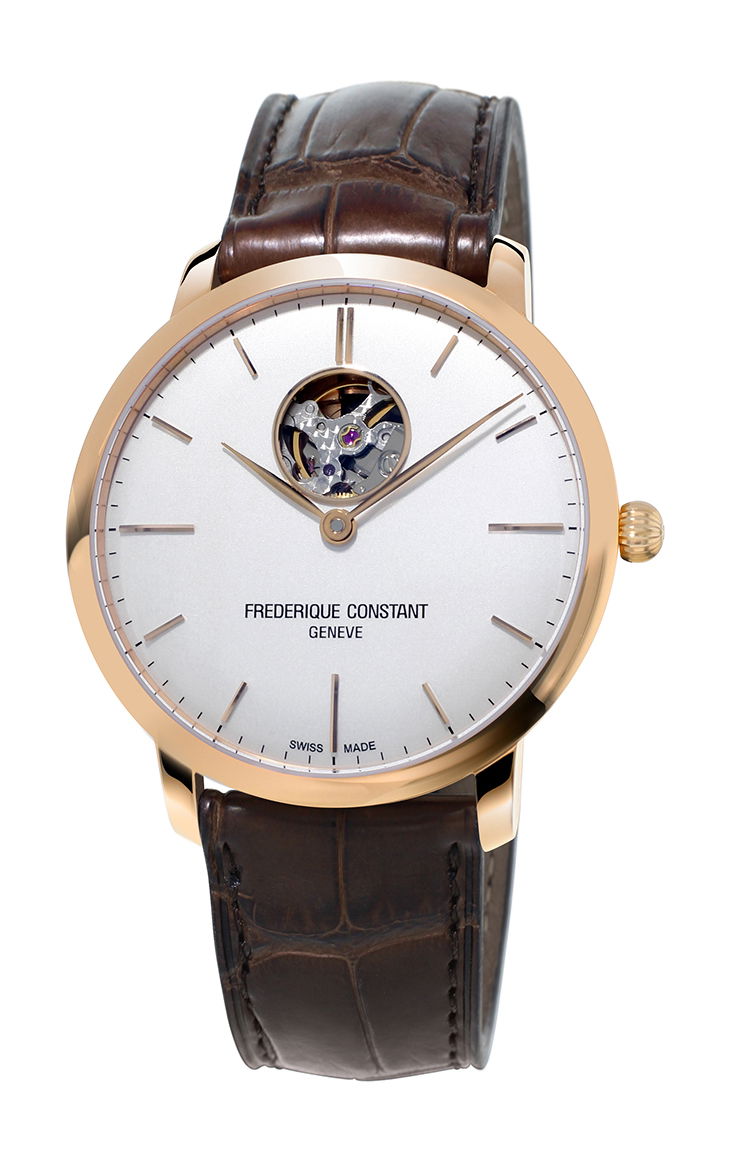 Frederique Constant Classics Slimline Heart Beat Automatic luxury timepiece - detailed view