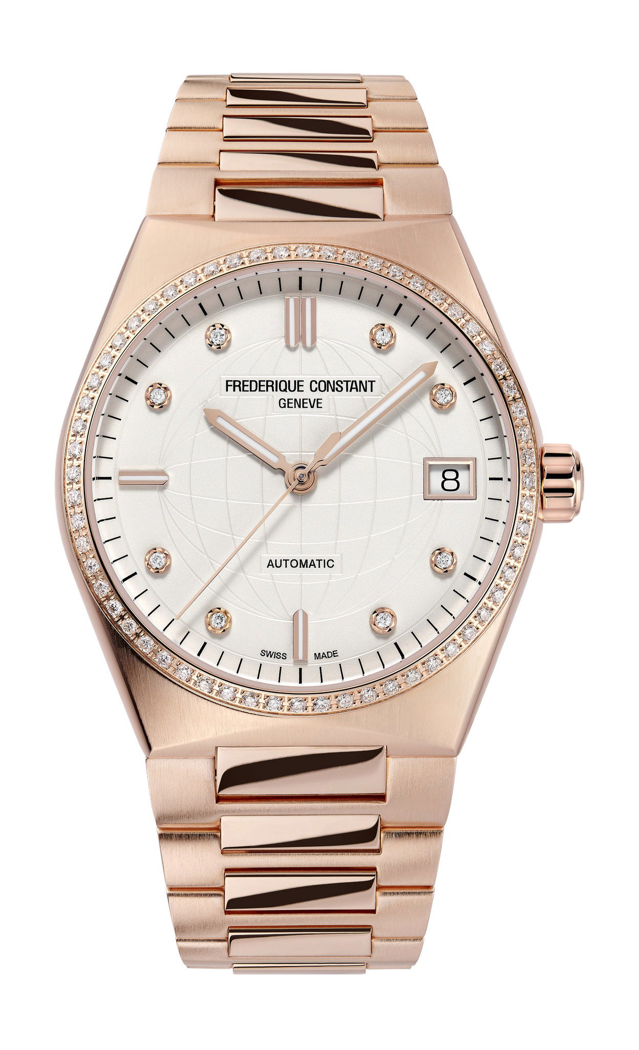 Frederique Constant Highlife Ladies Automatic luxury timepiece - detailed view