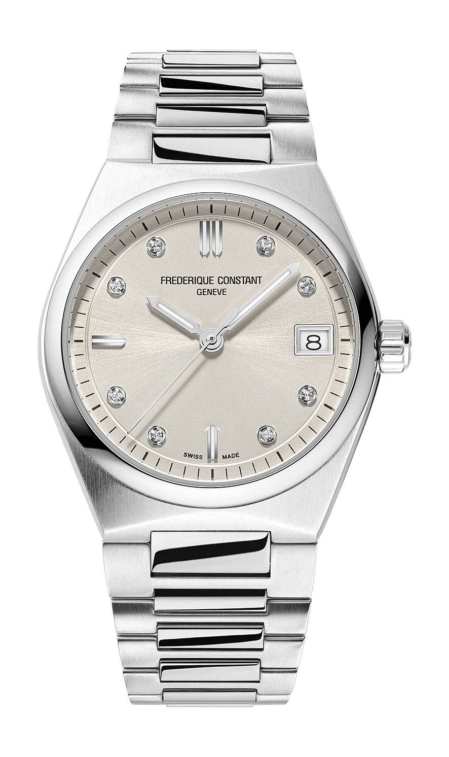 Frederique Constant Highlife Ladies Quartz luxury timepiece - detailed view