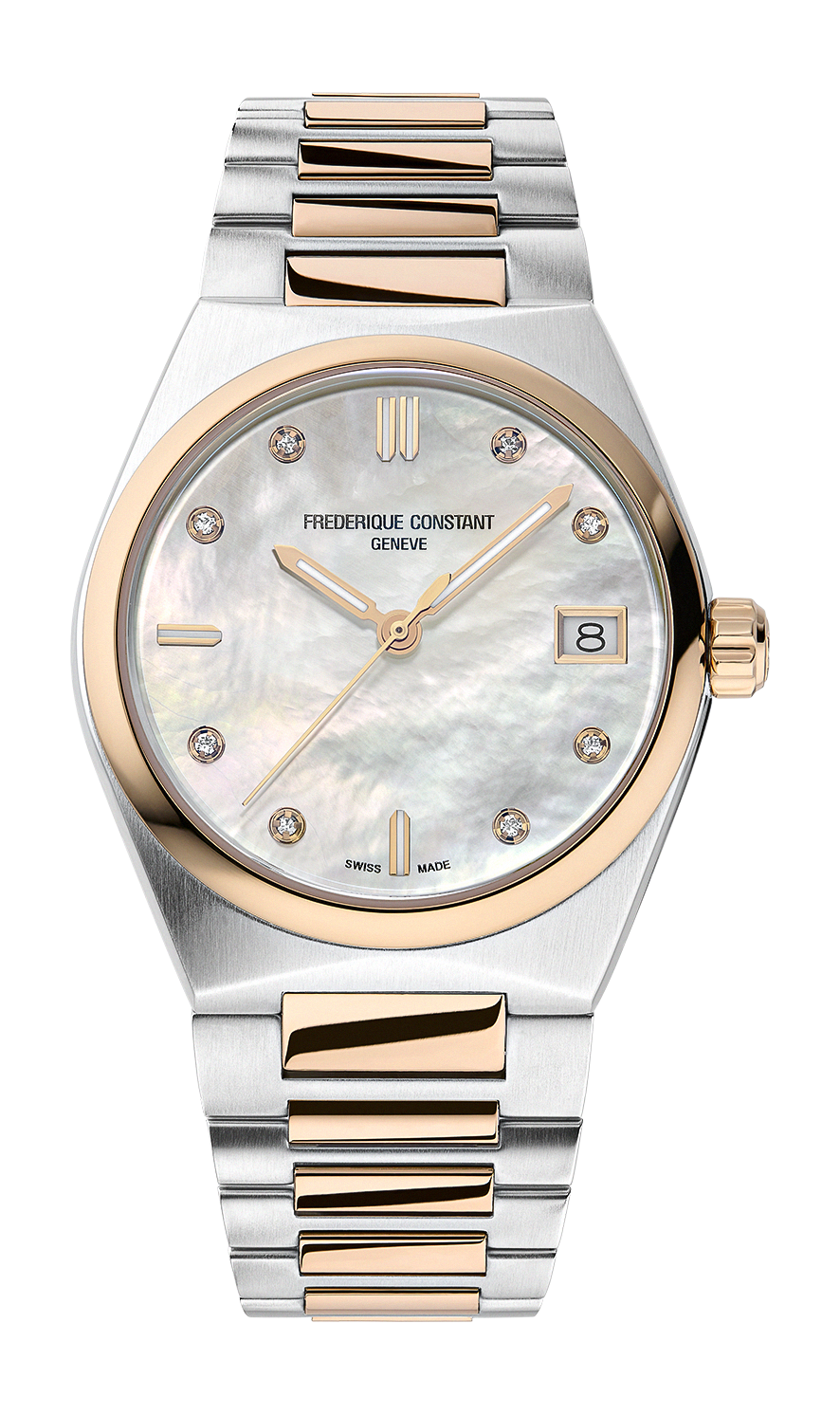 Frederique Constant Highlife Ladies Quartz luxury timepiece - detailed view