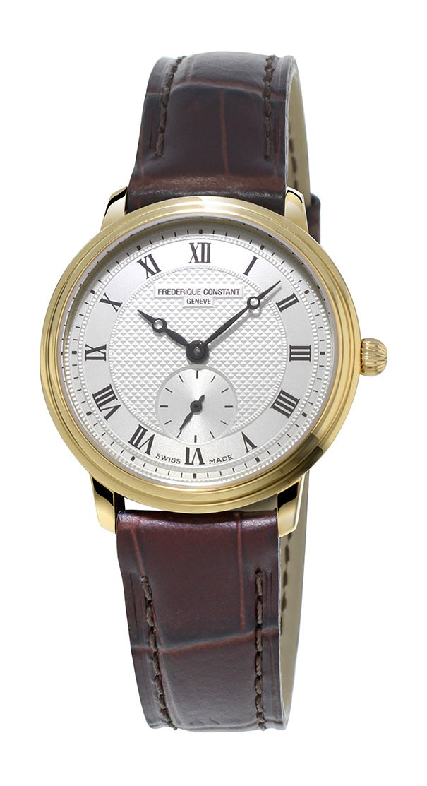Frederique Constant Classic Slimline Ladies Small Seconds luxury timepiece - detailed view