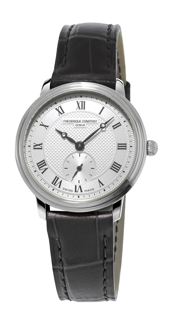 Frederique Constant Slimline Ladies Small Seconds luxury timepiece - detailed view