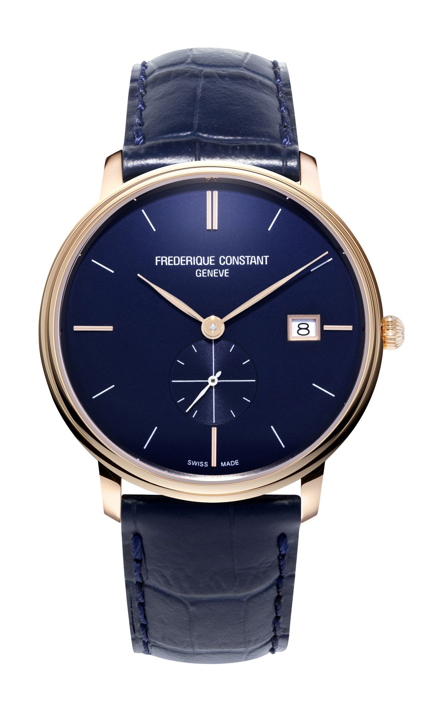 Frederique Constant Slimline Gents Small Seconds luxury timepiece - detailed view