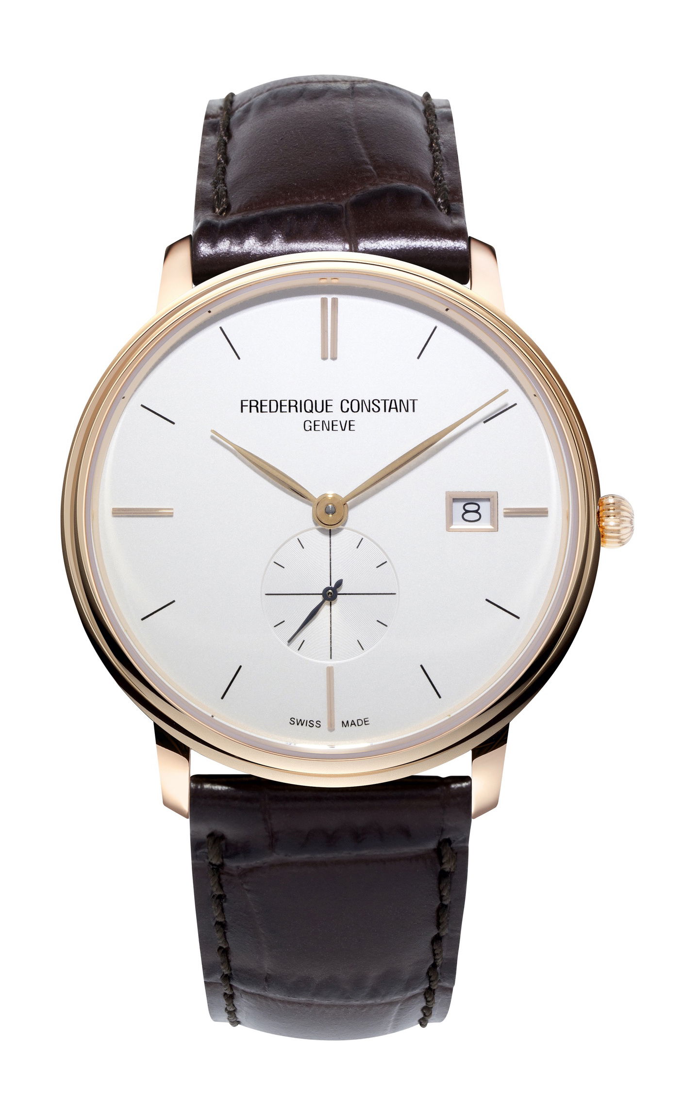 Frederique Constant Slimline Gents Small Seconds luxury timepiece - detailed view