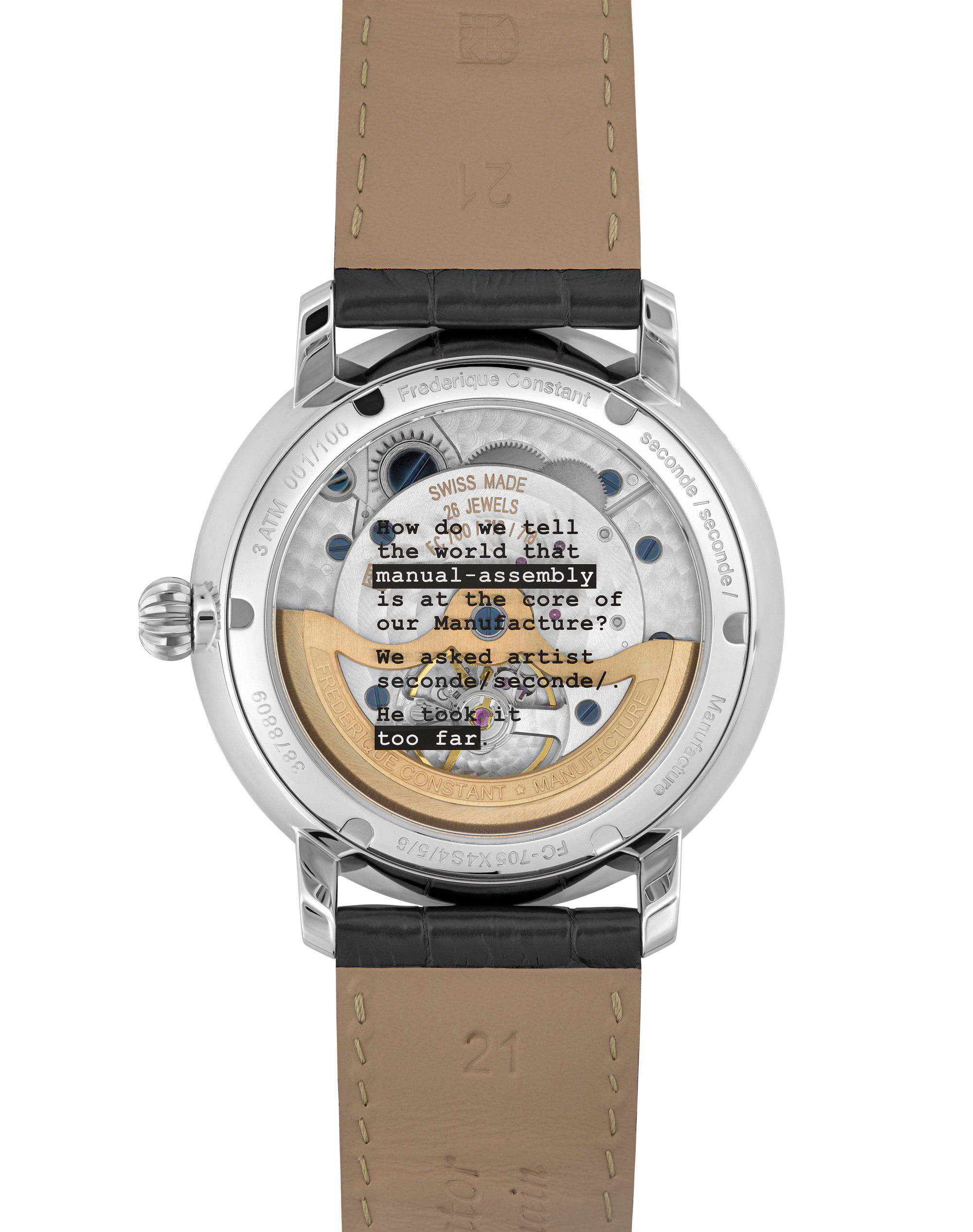 Frederique Constant Slimline Moonpase Date Manufacture Seconde/Seconde - View 2