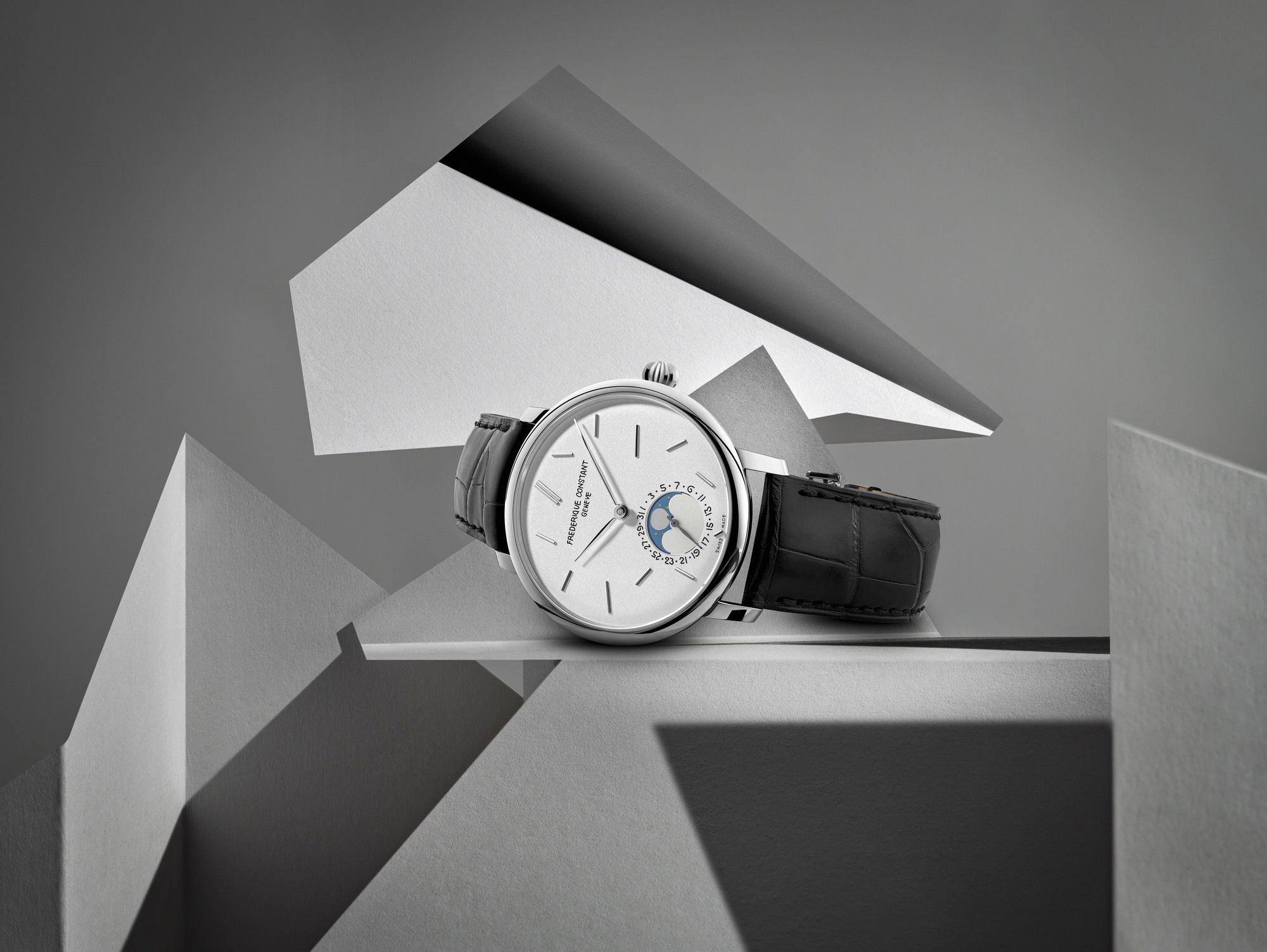 Frederique Constant Slimline Moonpase Date Manufacture Seconde/Seconde - View 3
