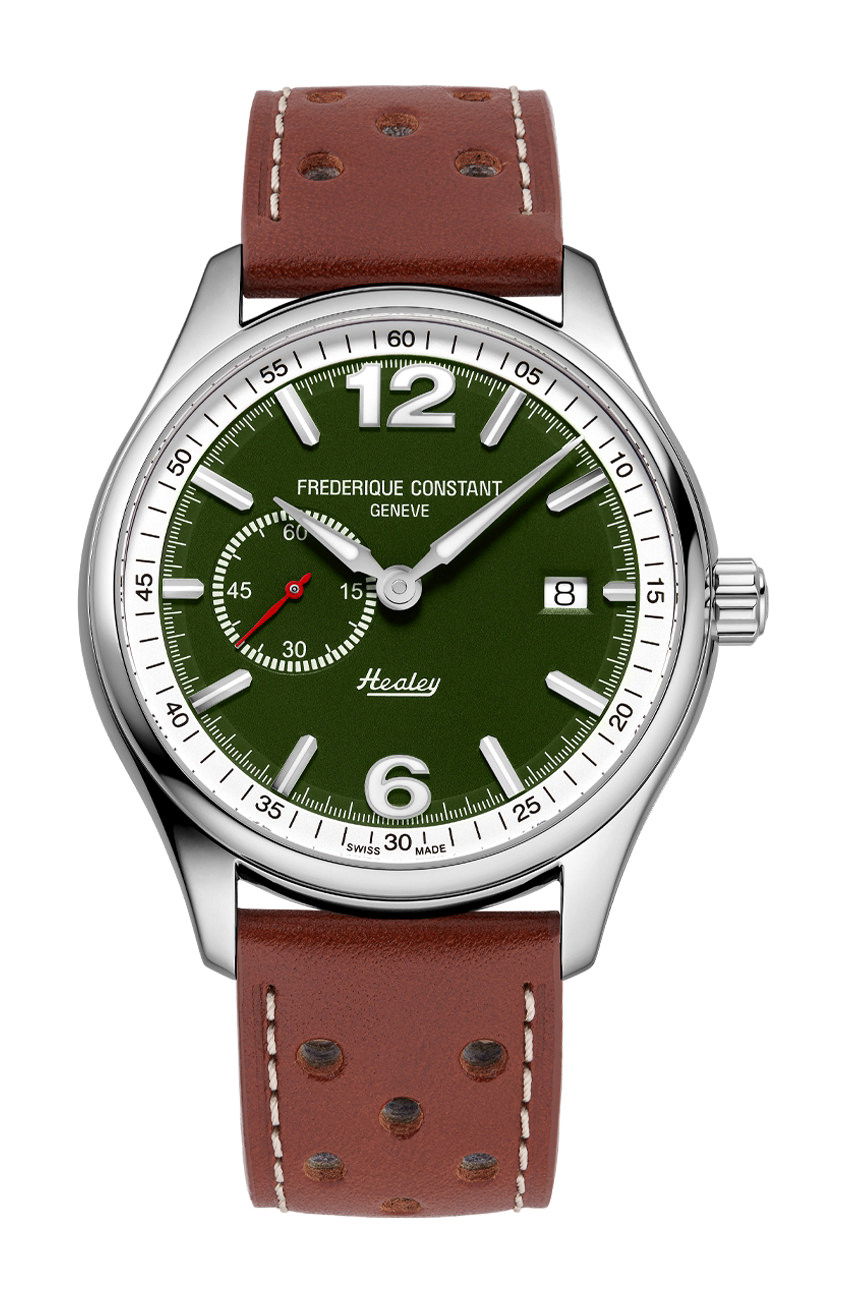 Frederique Constant Vintage Rally Healy Auto Small Seconds luxury timepiece - detailed view
