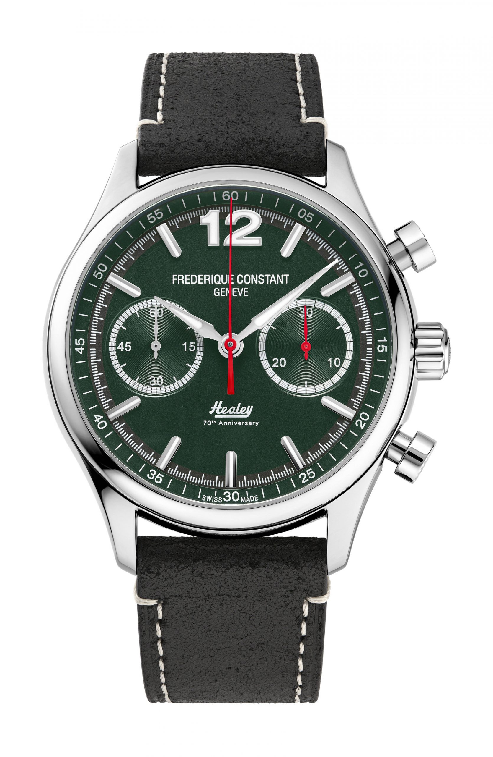 Frederique Constant Classics Vintage Rally Healey Chronograph Automatic luxury timepiece - detailed view