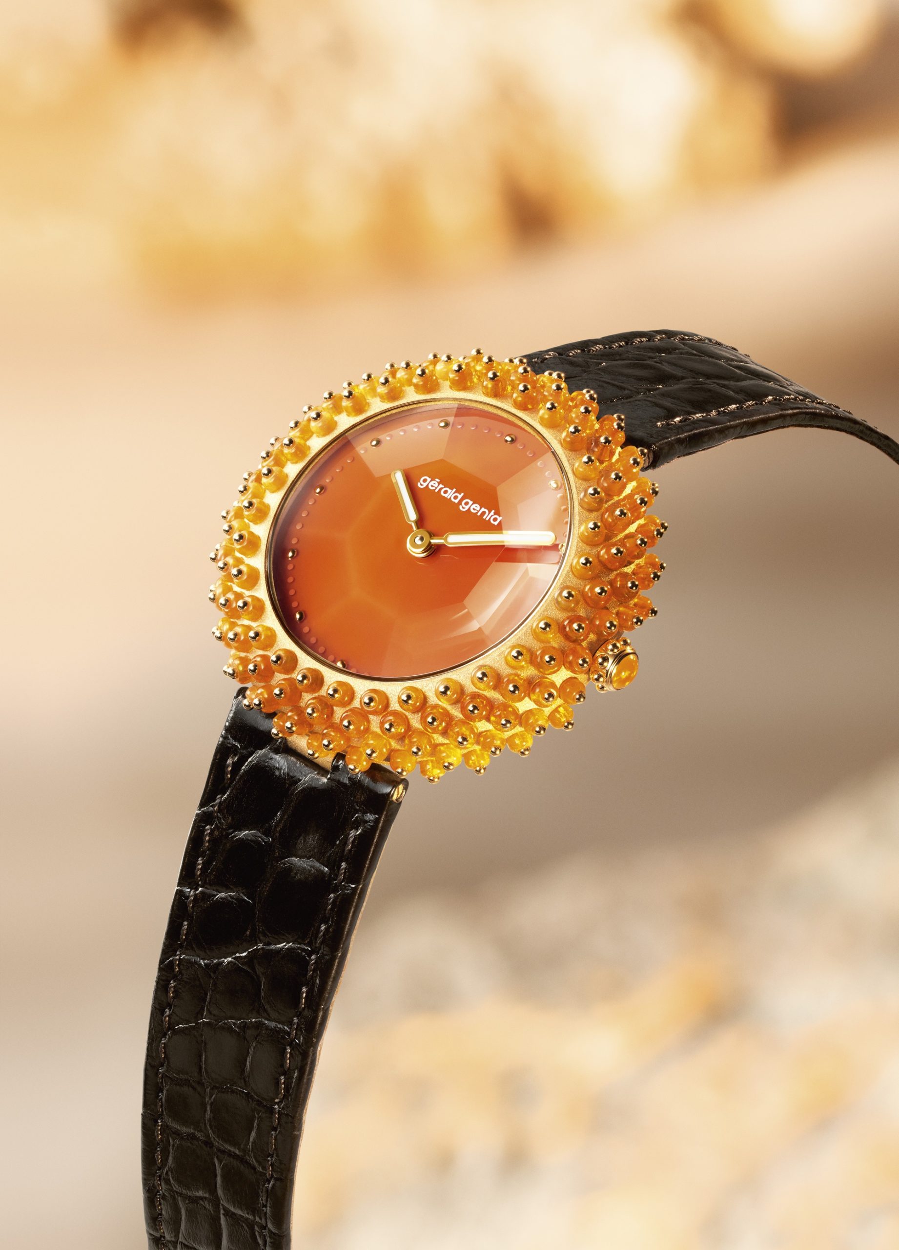 Gerald Genta Gentissima Oursin Fire Opal - View 3