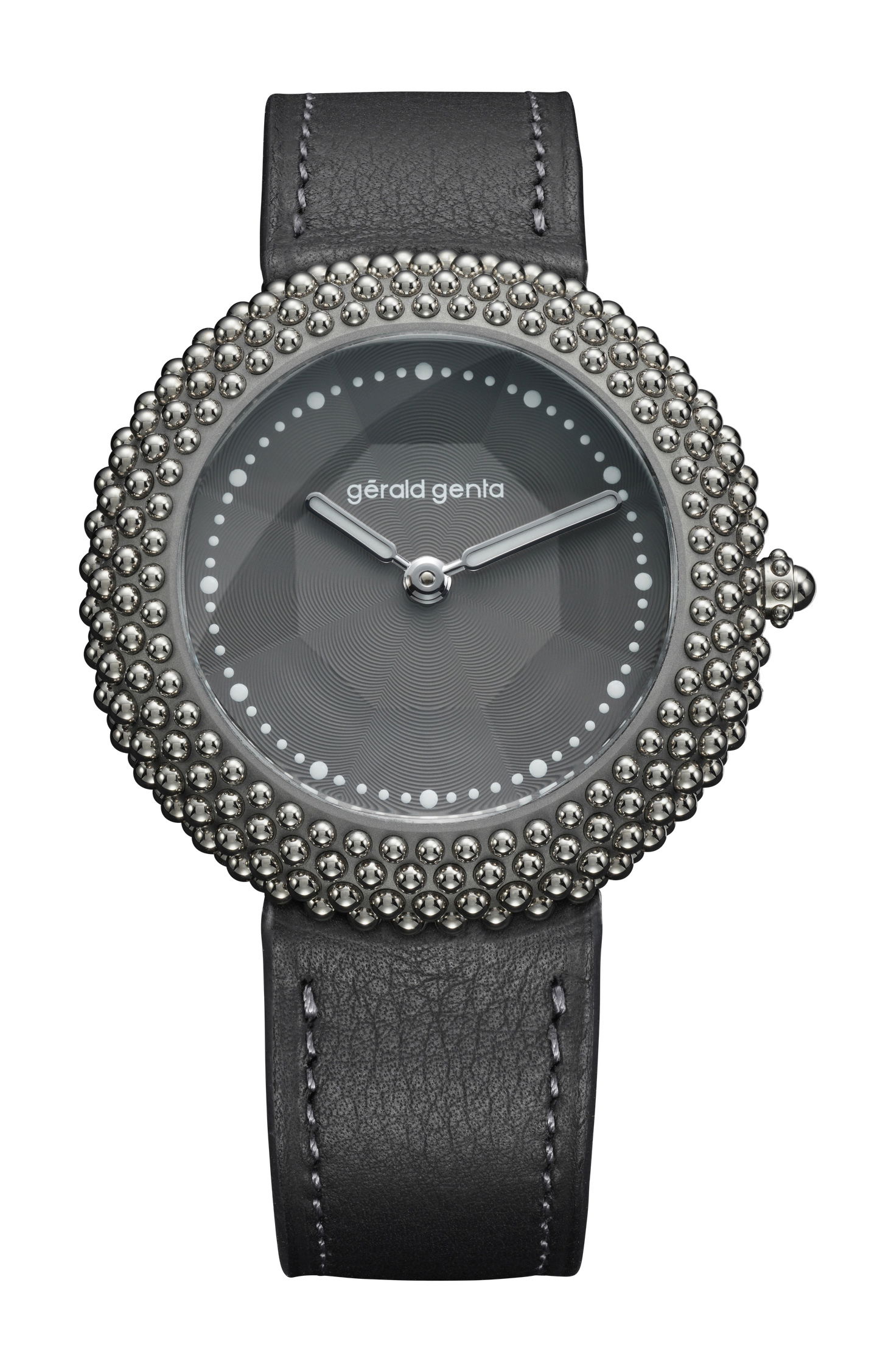 Gerald Genta Gentissima Oursin Gray luxury timepiece - detailed view