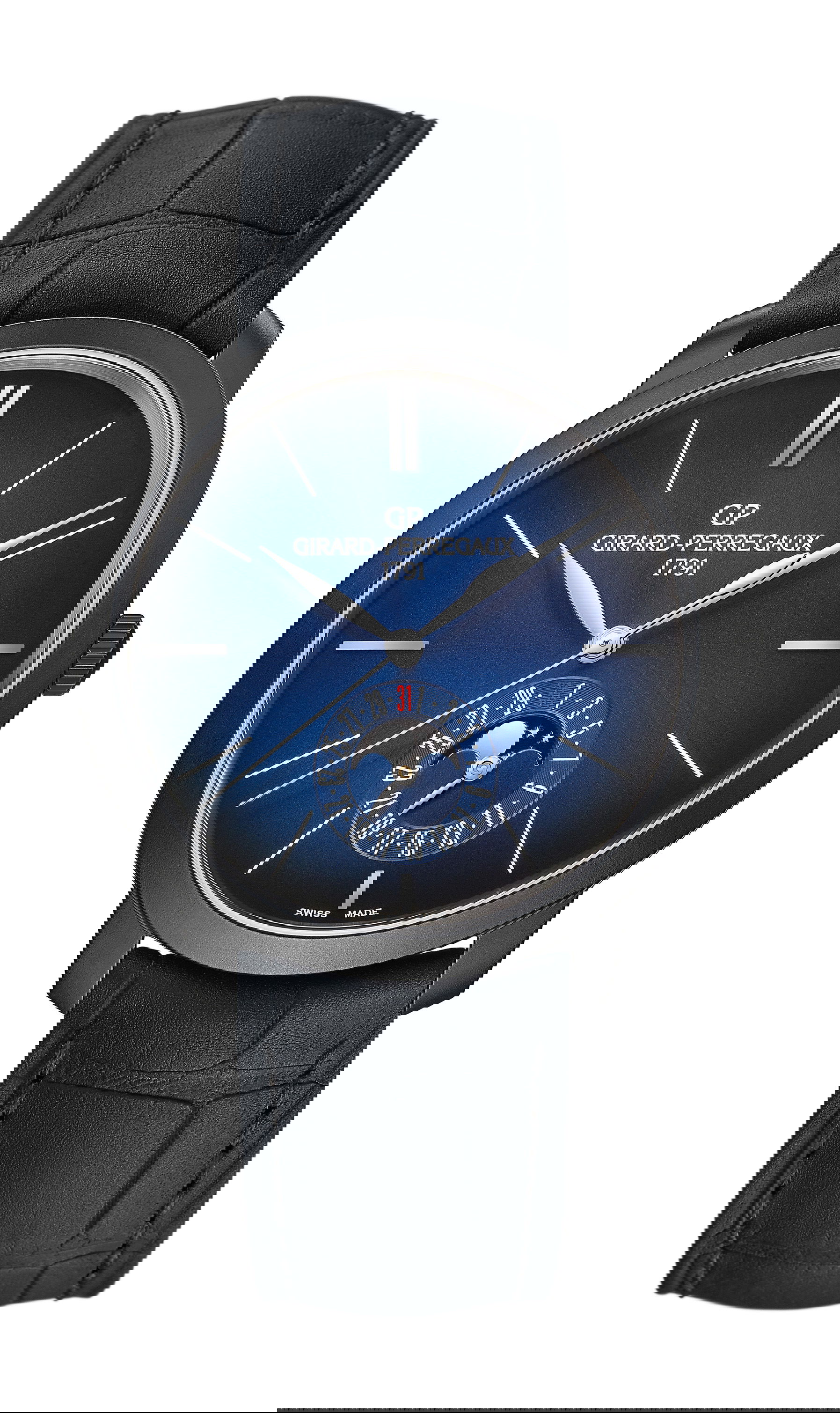 Girard-Perregaux 1966 Blue Moon luxury timepiece - detailed view