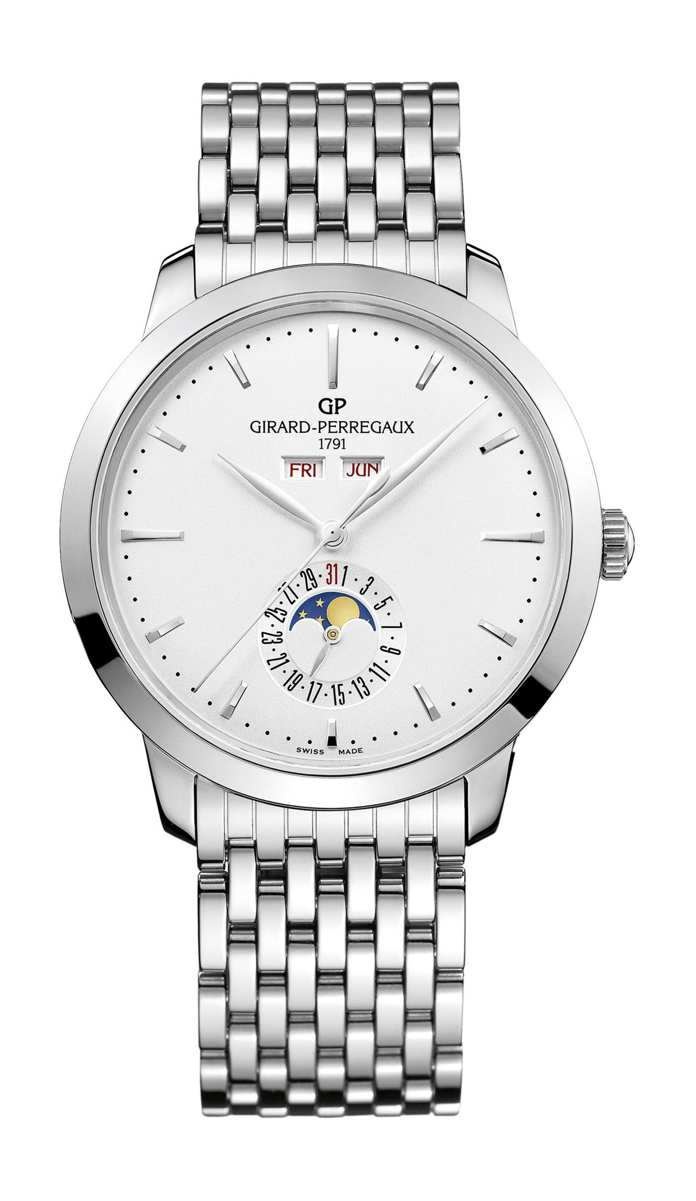 Girard-Perregaux 1966 Full Calender luxury timepiece - detailed view