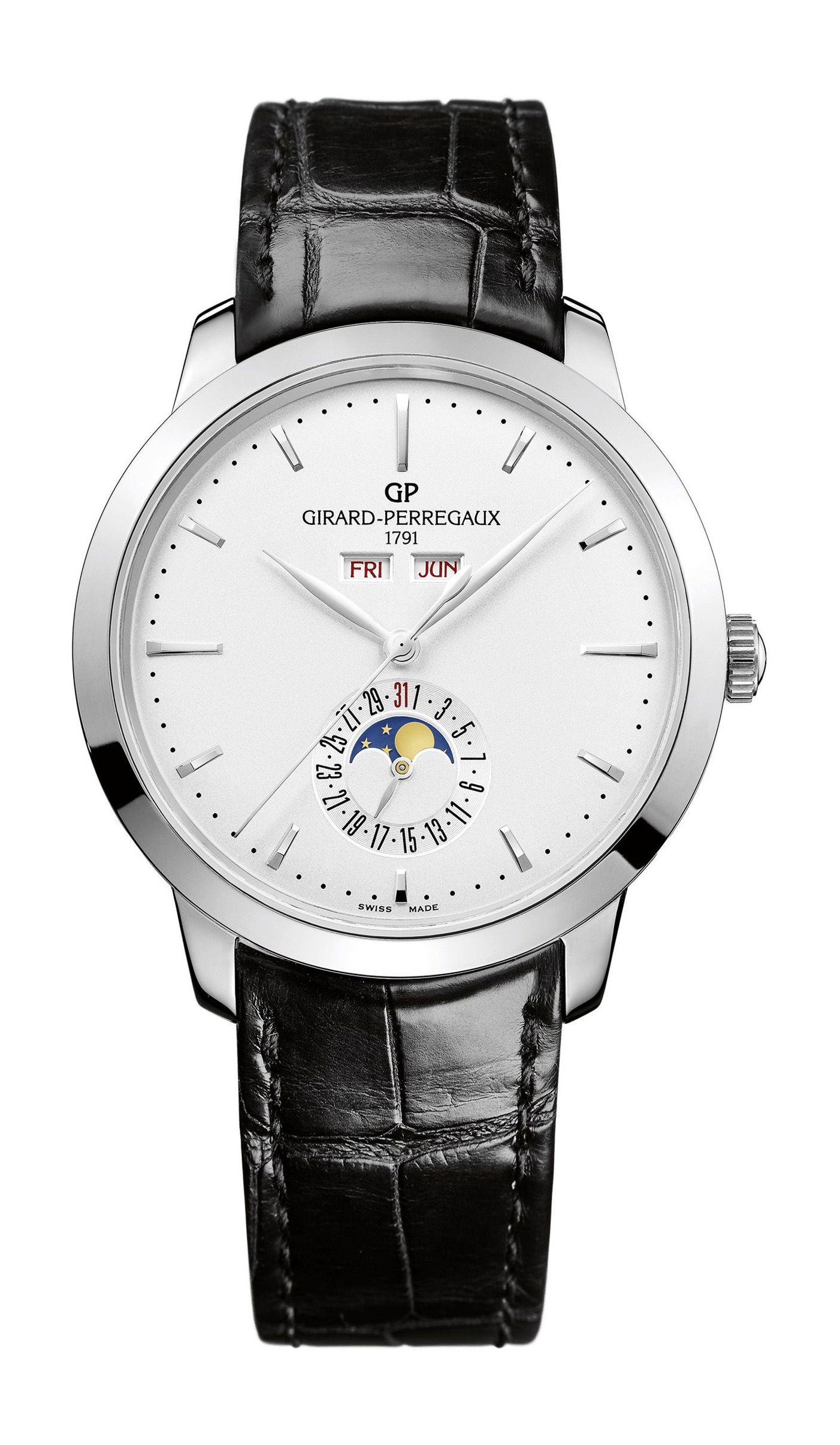 Girard-Perregaux 1966 Full Calender luxury timepiece - detailed view