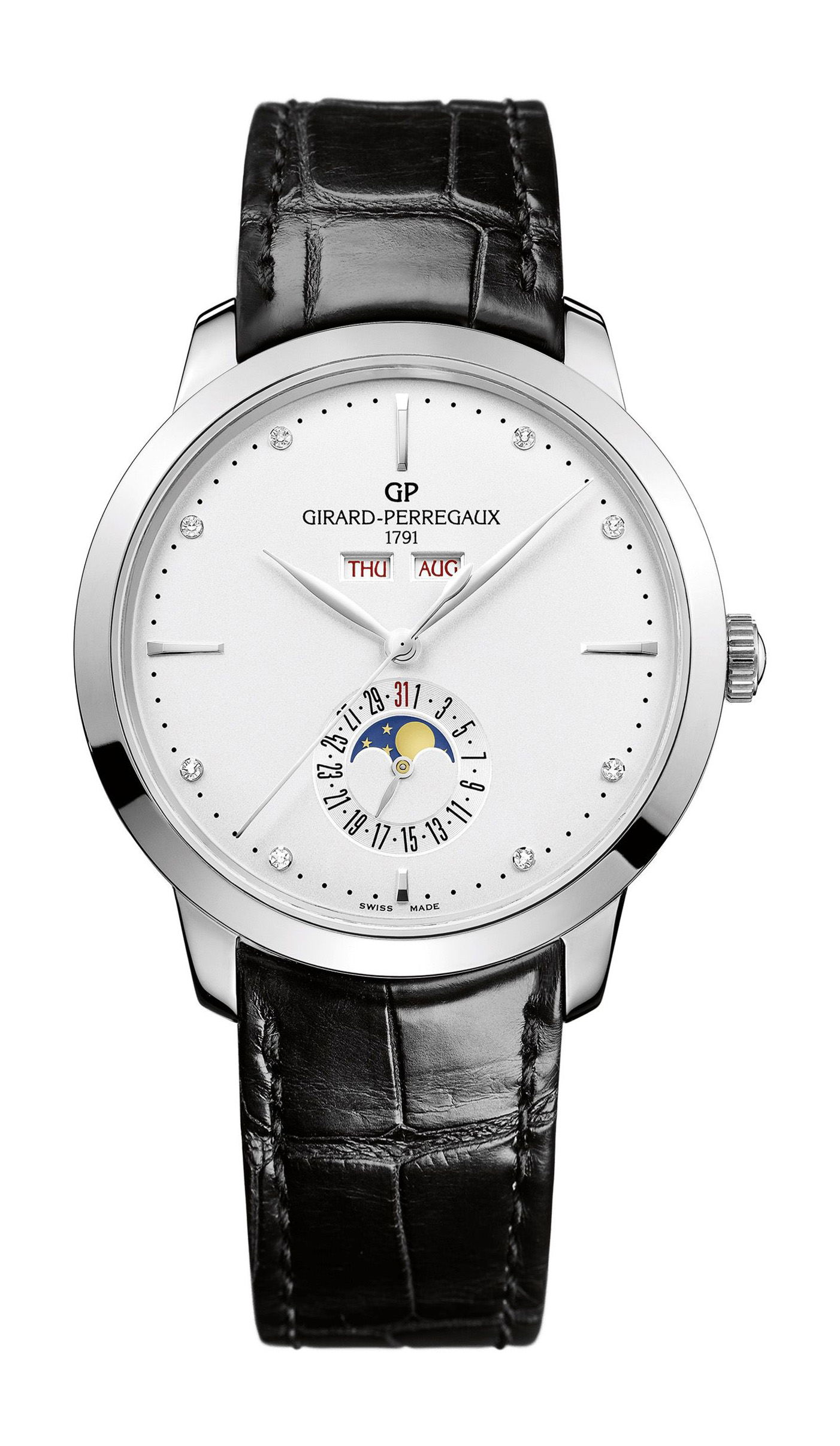 Girard-Perregaux 1966 Full Calender luxury timepiece - detailed view