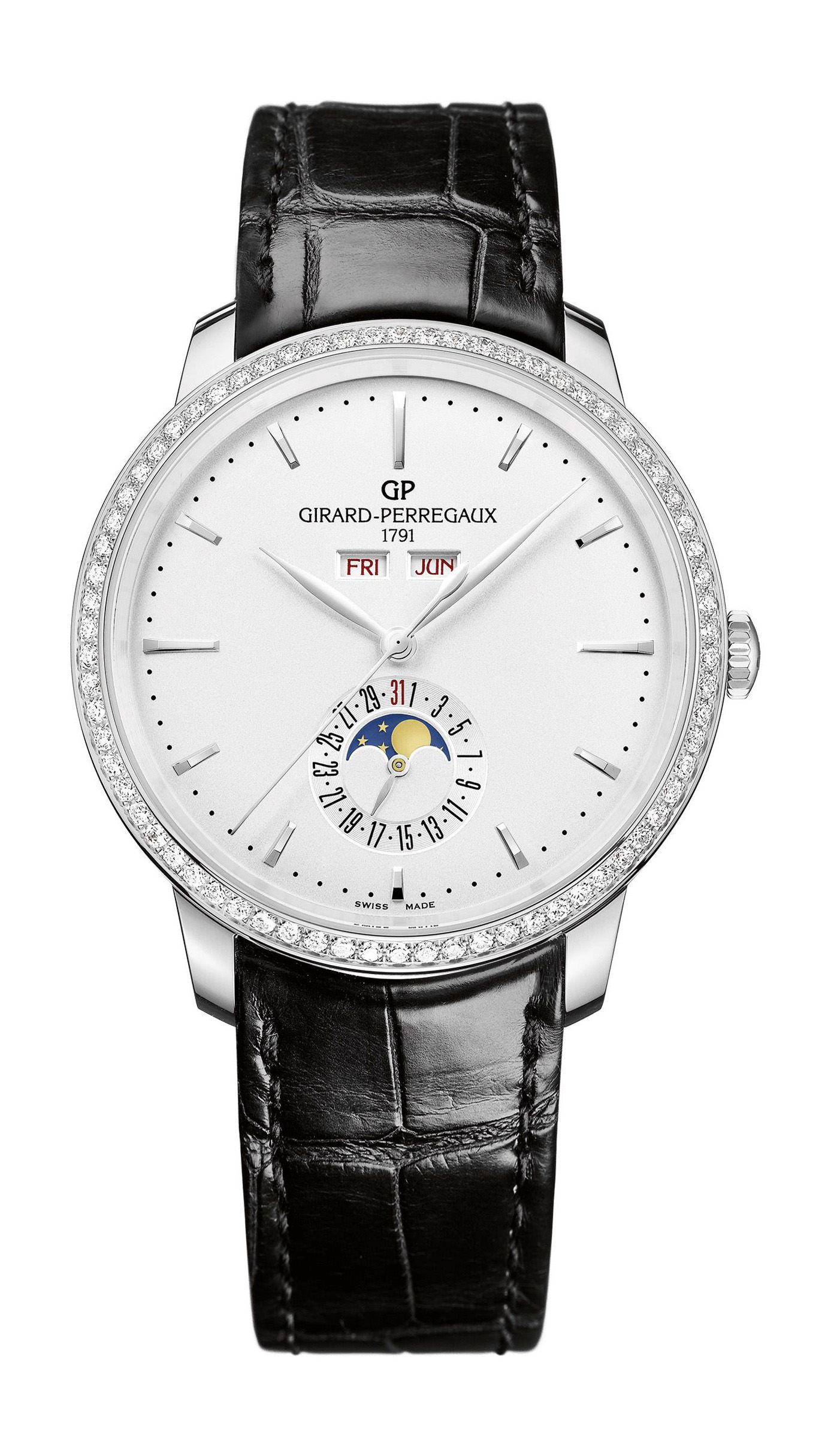 Girard-Perregaux 1966 Full Calender luxury timepiece - detailed view
