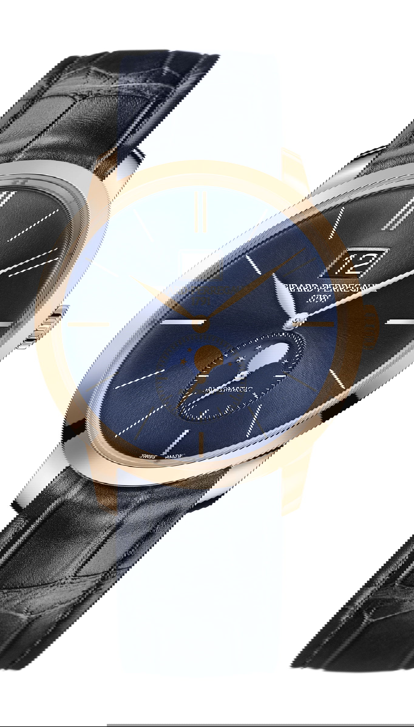 Girard-Perregaux 1966 Large Date And Moon Phases luxury timepiece - detailed view