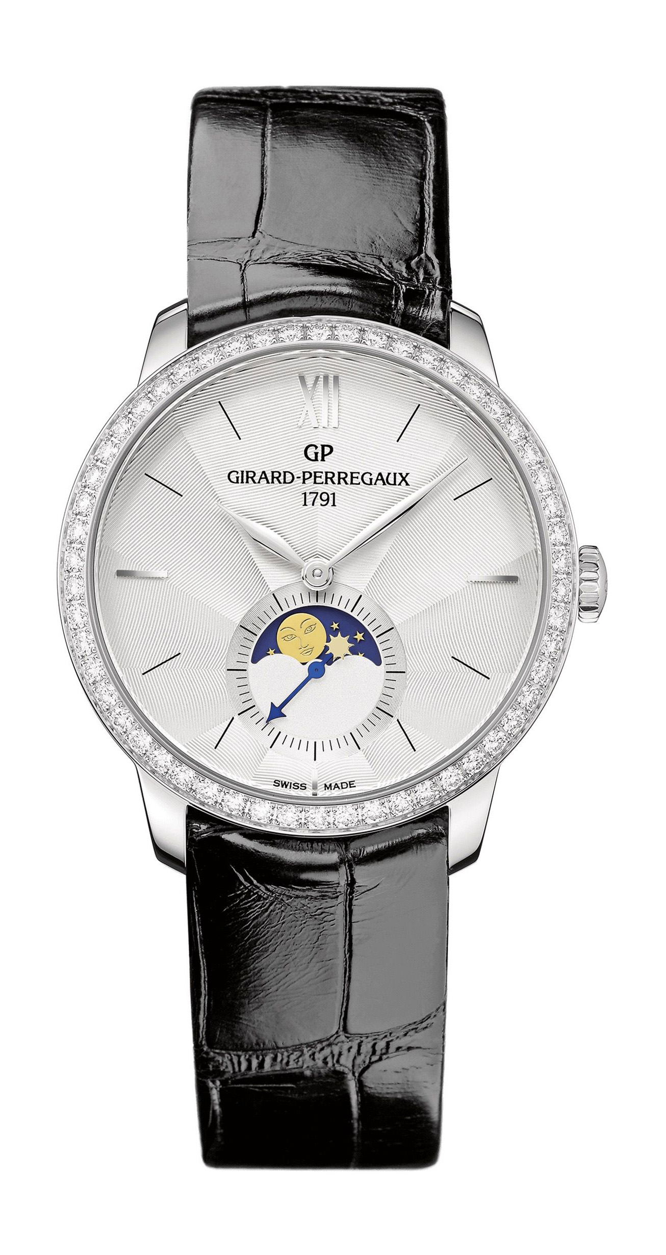 Girard-Perregaux 1966 Moon Phases luxury timepiece - detailed view