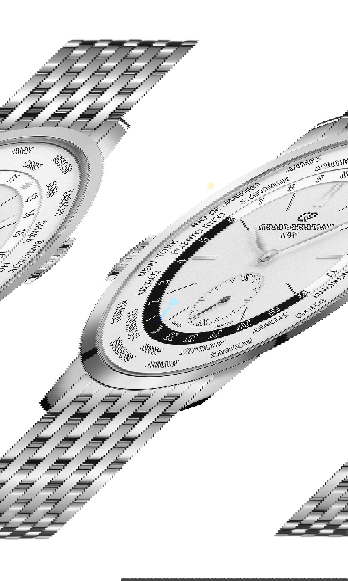 Girard-Perregaux 1968 WW.TC luxury timepiece - detailed view
