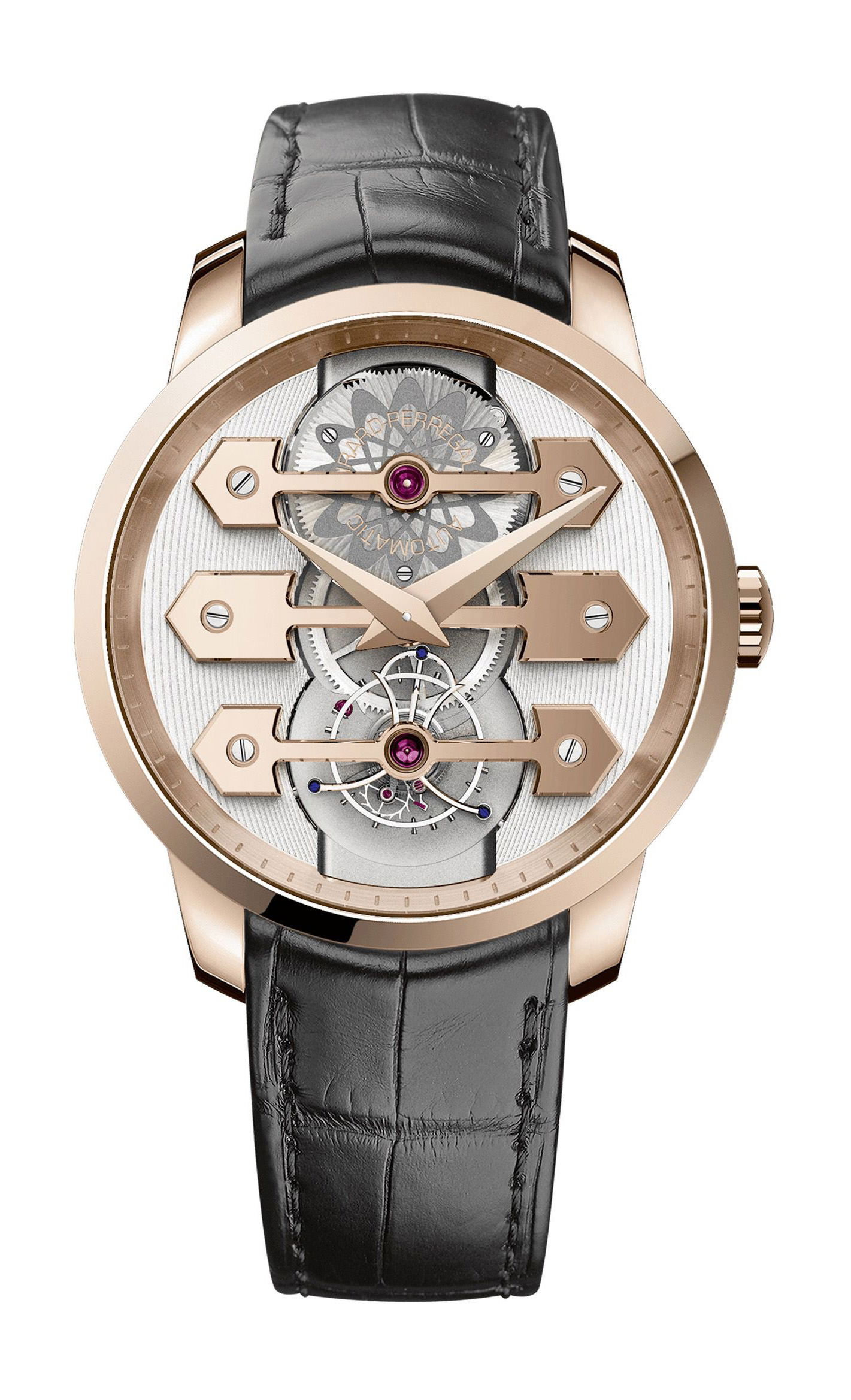 Girard-Perregaux Bridegs Tourbillon With Three Gold Bridges 45 mm luxury timepiece - detailed view