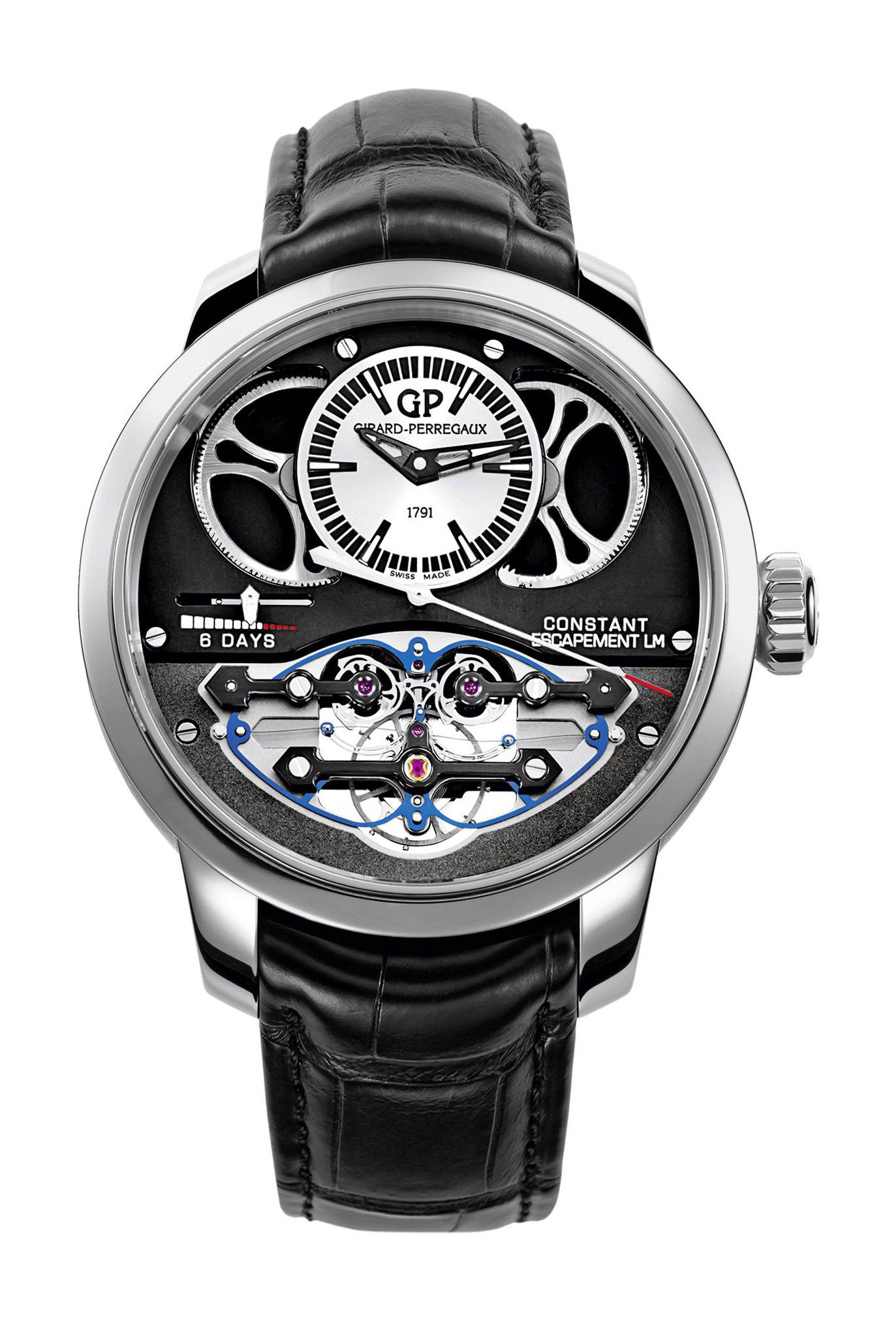Girard-Perregaux Bridges Constant Escapement L.M. luxury timepiece - detailed view