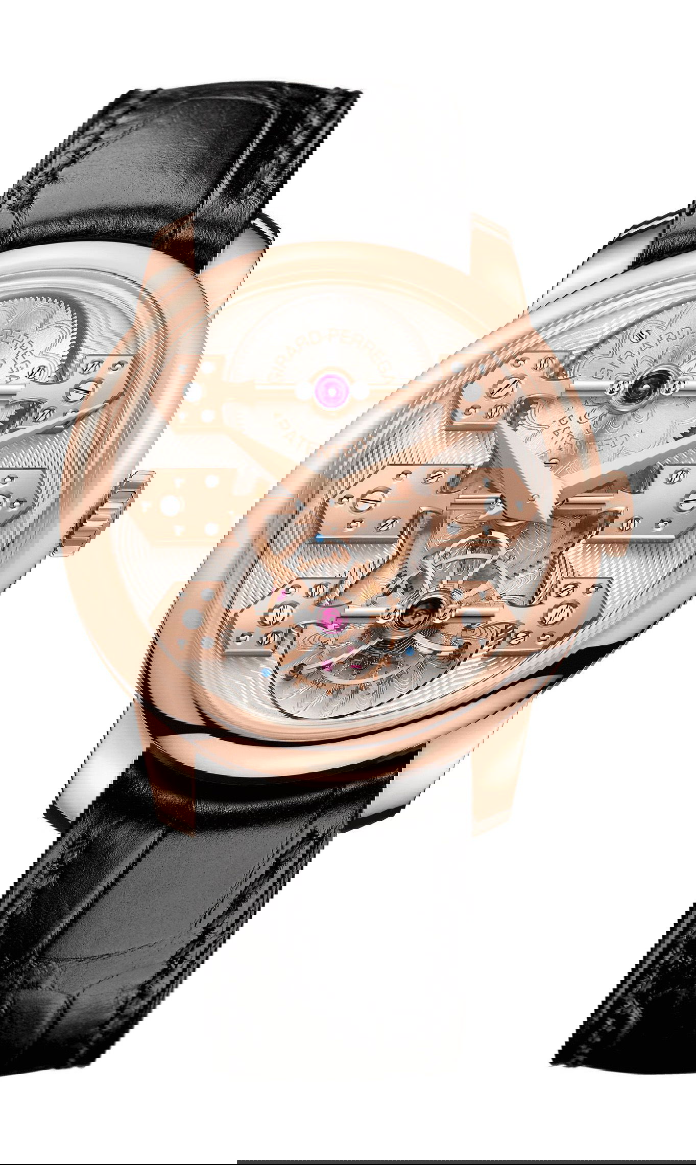Girard-Perregaux Bridges La Esmeralda Tourbillon luxury timepiece - detailed view
