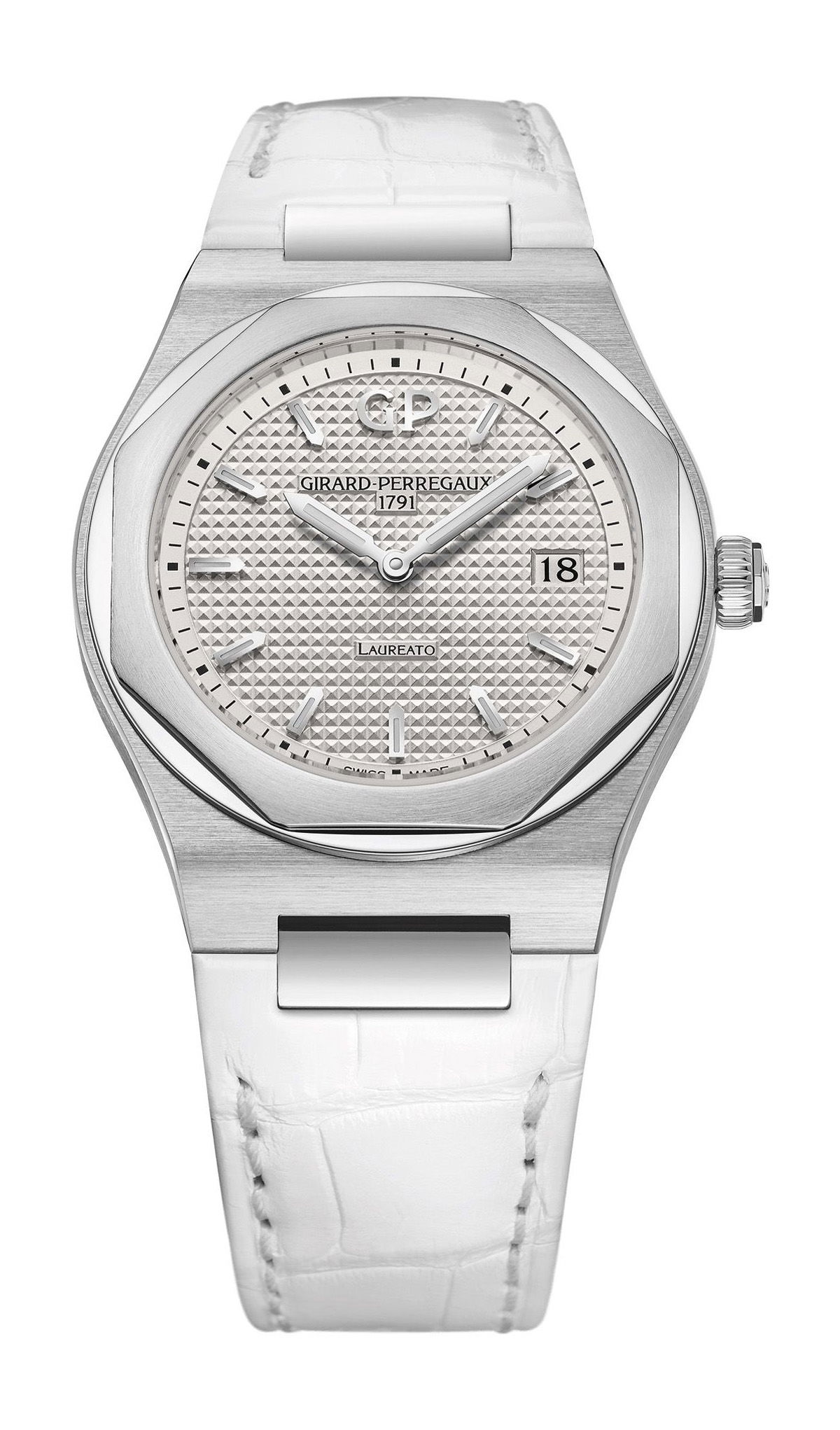 Girard-Perregaux Laureato 34 mm luxury timepiece - detailed view