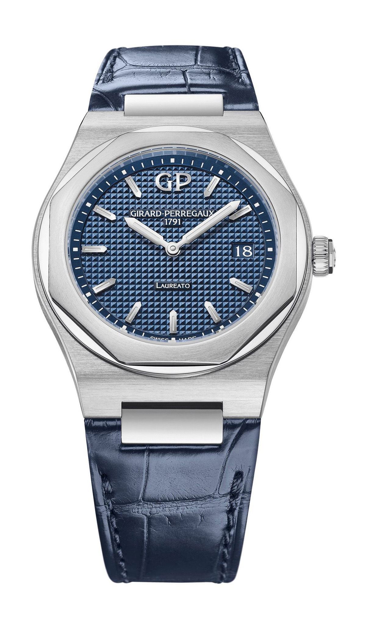 Girard-Perregaux Laureato 34 mm luxury timepiece - detailed view