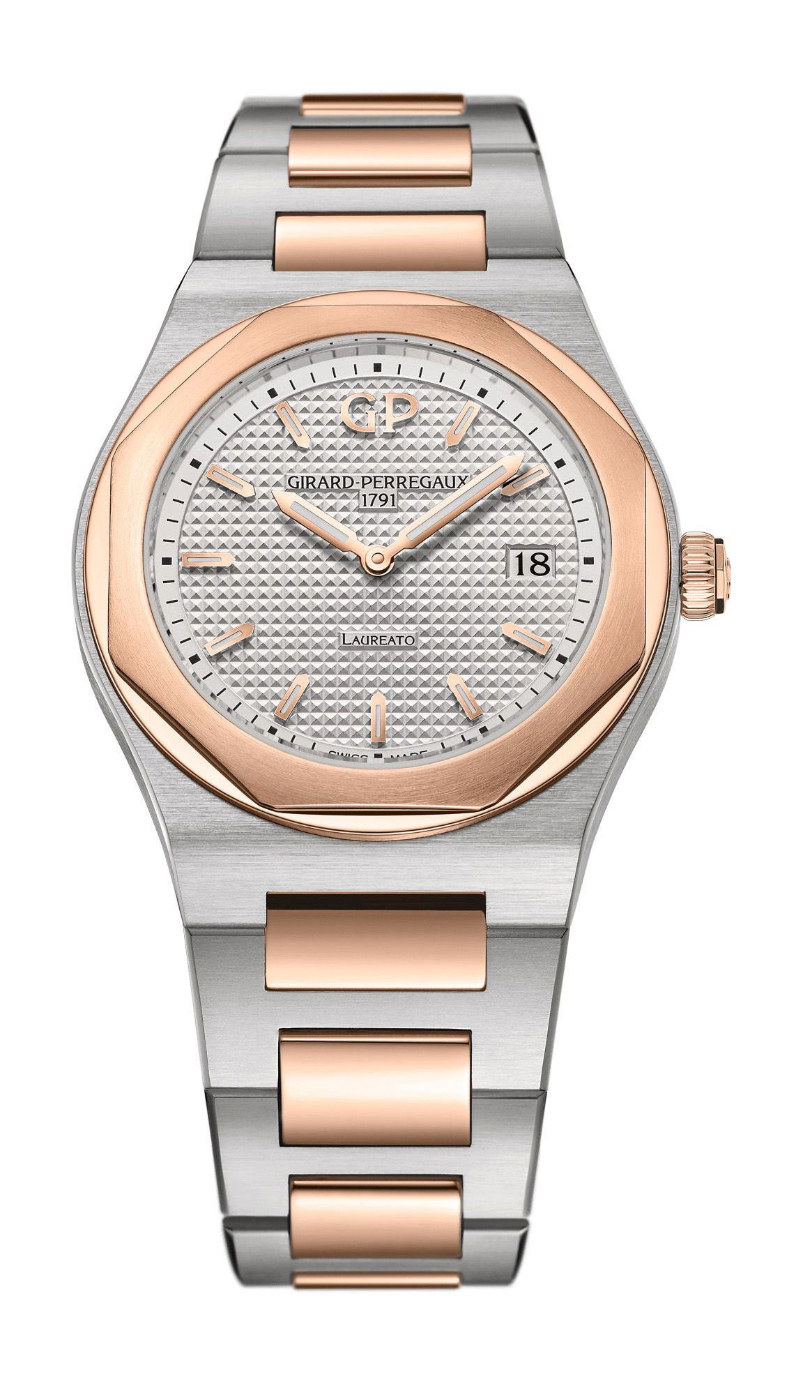 Girard-Perregaux Laureato 34 mm luxury timepiece - detailed view