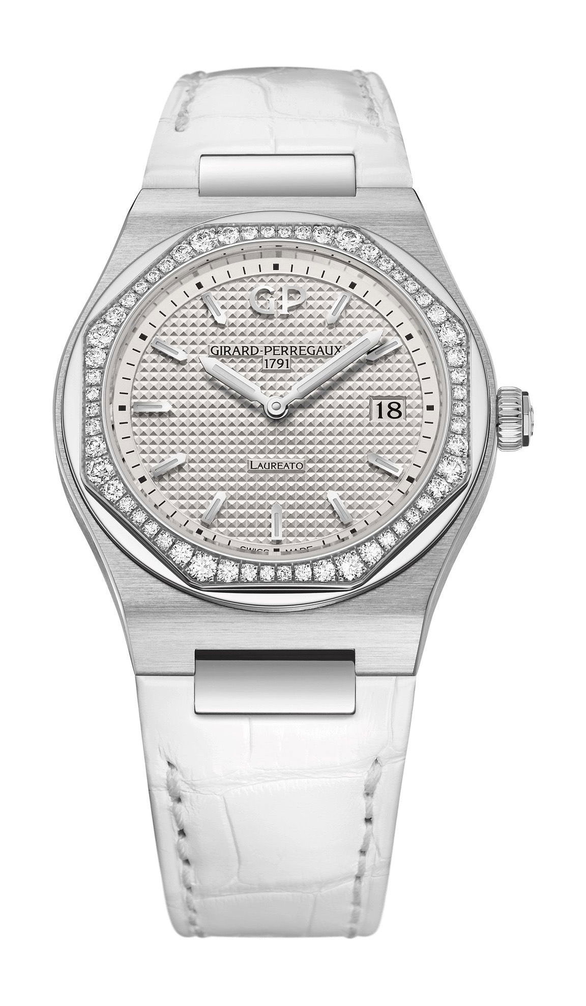 Girard-Perregaux Laureato 34 mm luxury timepiece - detailed view