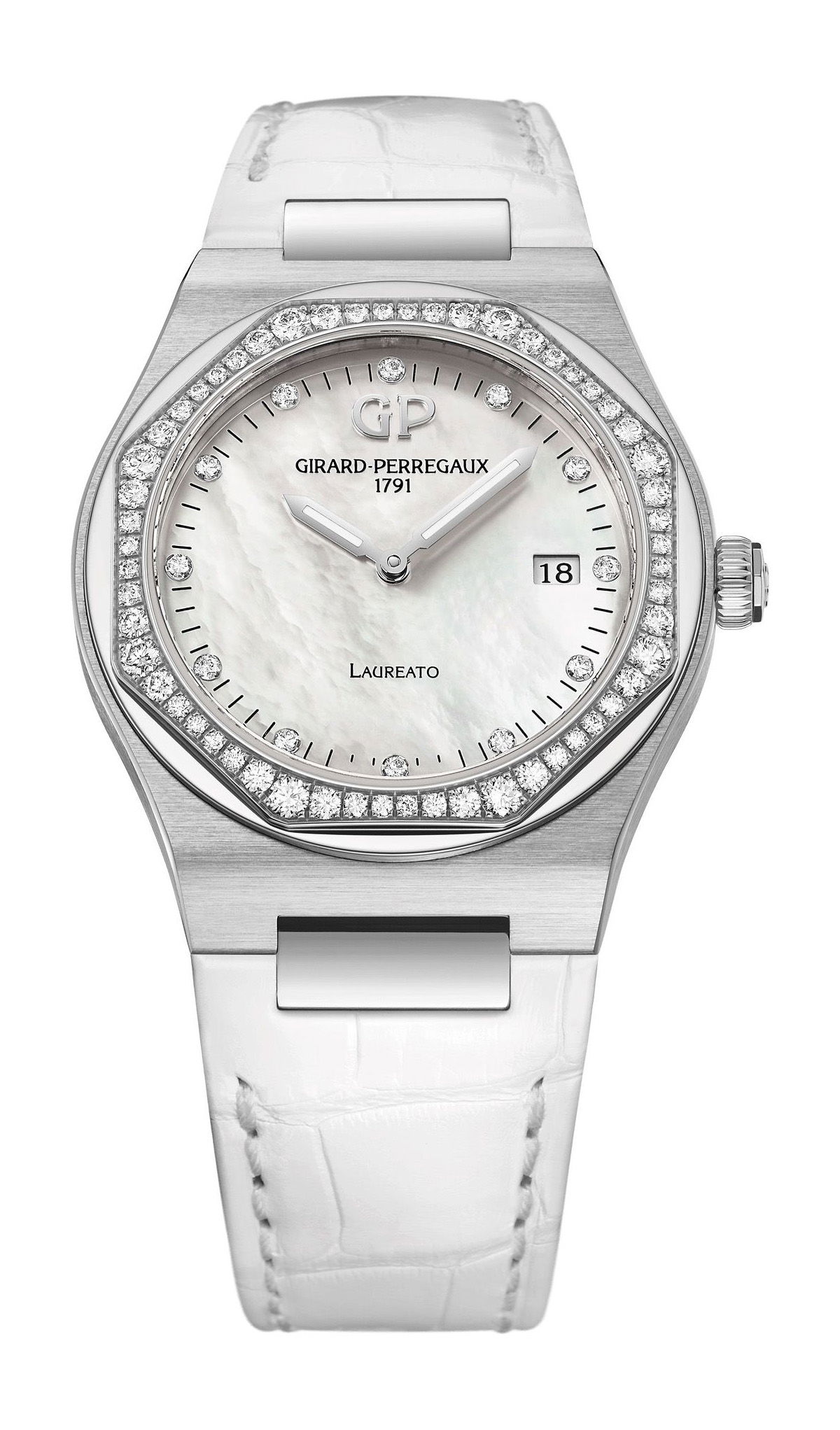 Girard-Perregaux Laureato 34 mm luxury timepiece - detailed view