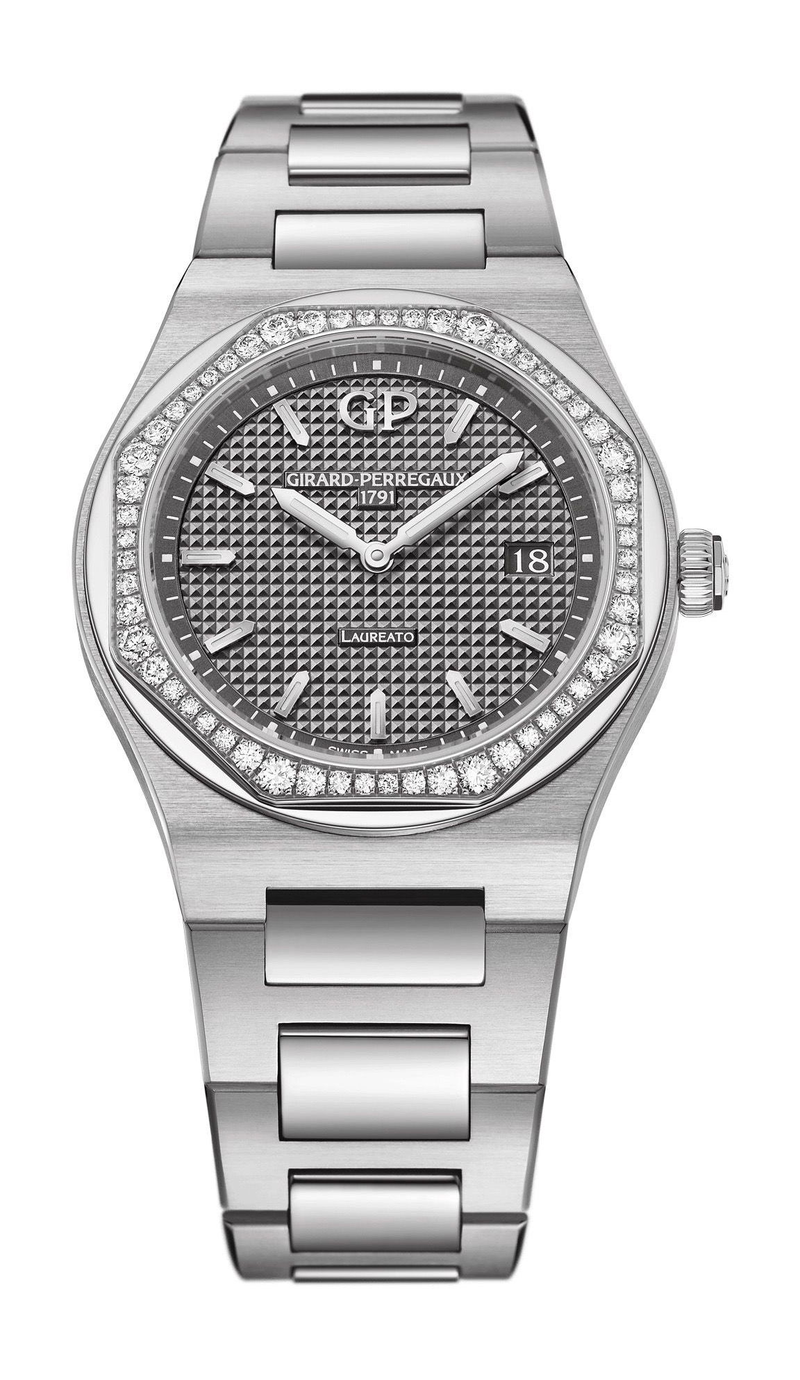 Girard-Perregaux Laureato 34 mm luxury timepiece - detailed view