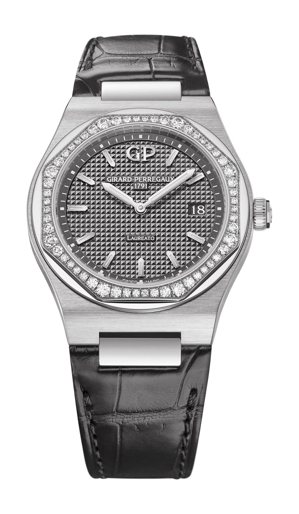 Girard-Perregaux Laureato 34 mm luxury timepiece - detailed view