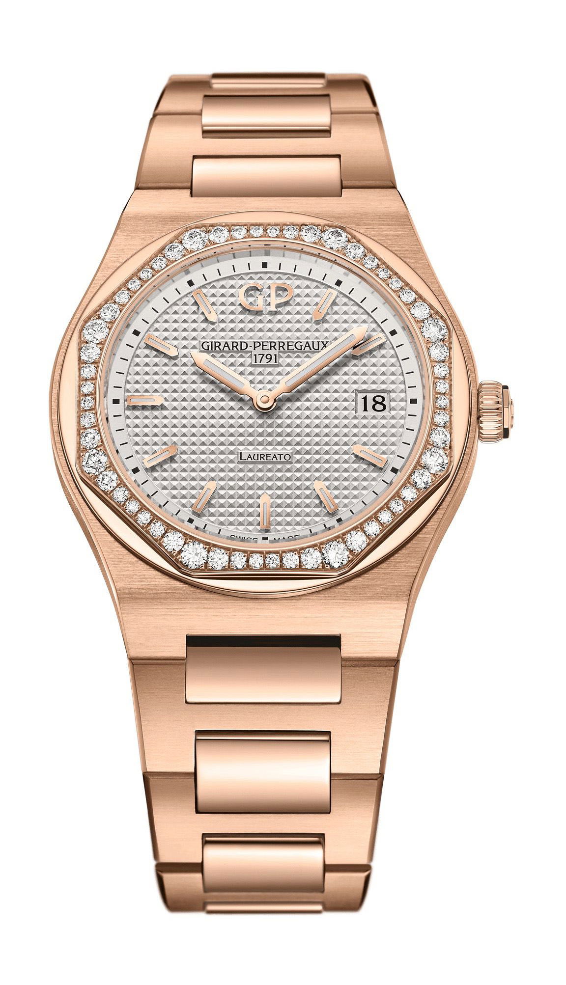 Girard-Perregaux Laureato 34 mm luxury timepiece - detailed view