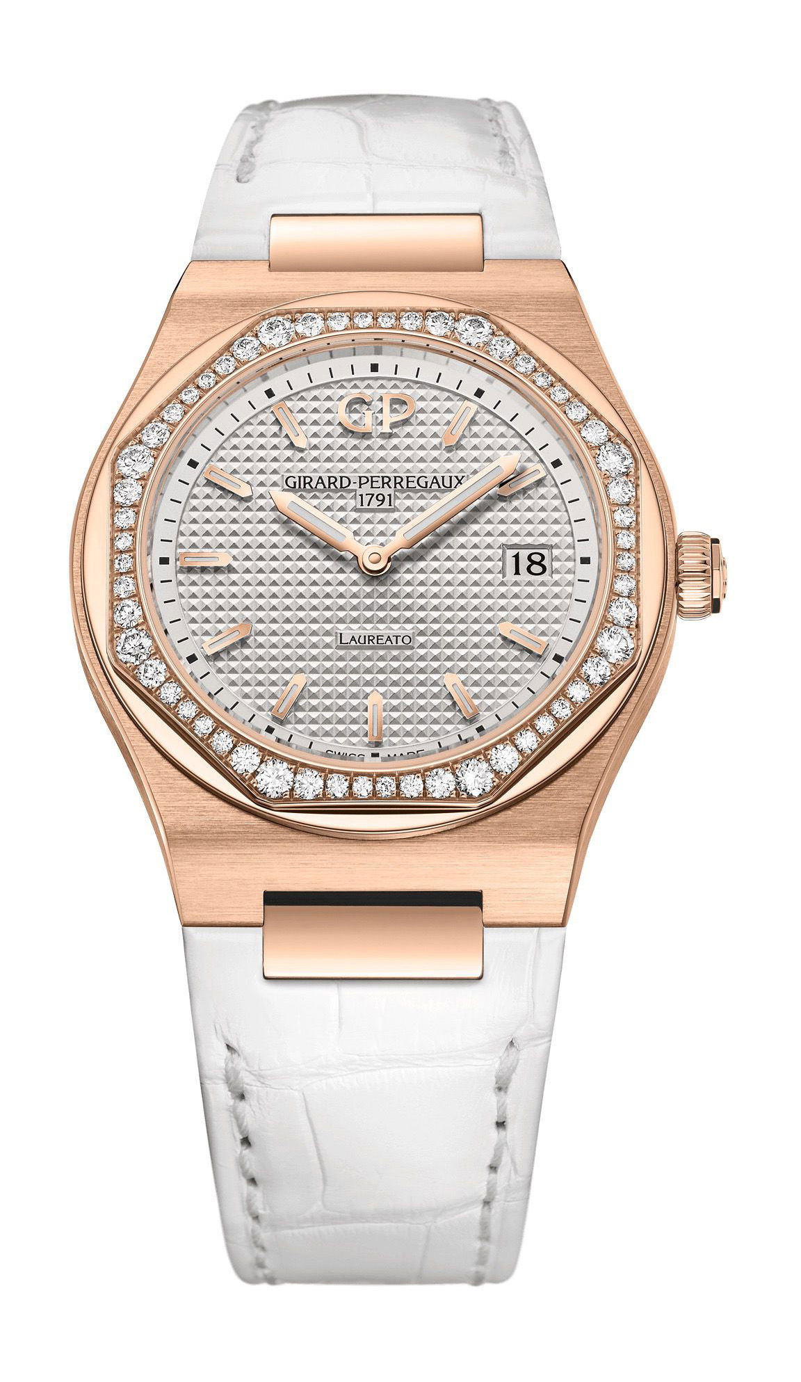 Girard-Perregaux Laureato 34 mm luxury timepiece - detailed view