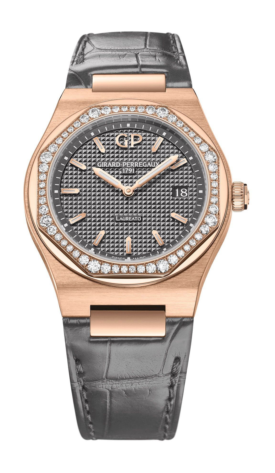 Girard-Perregaux Laureato 34 mm luxury timepiece - detailed view
