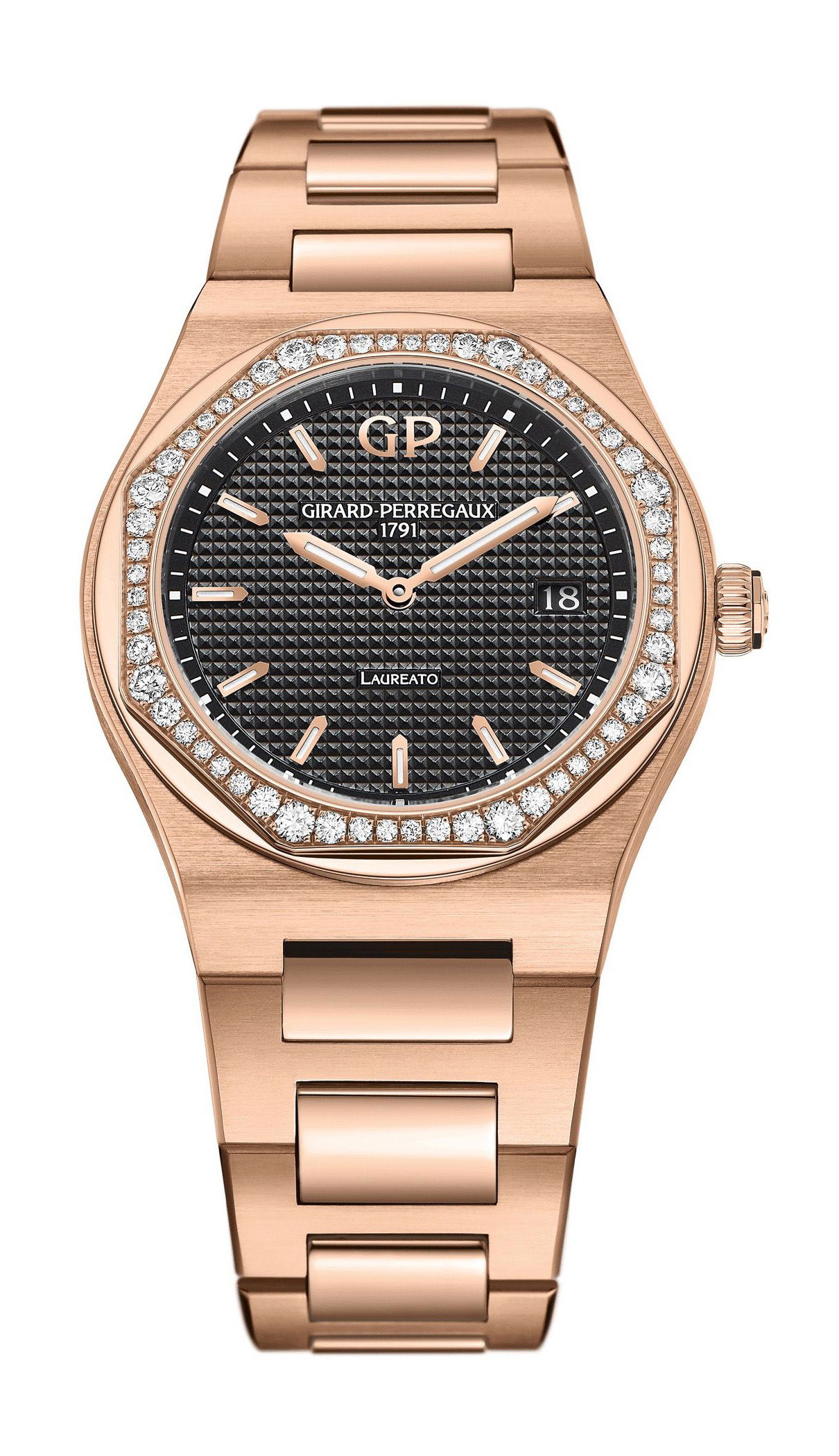 Girard-Perregaux Laureato 34 mm luxury timepiece - detailed view