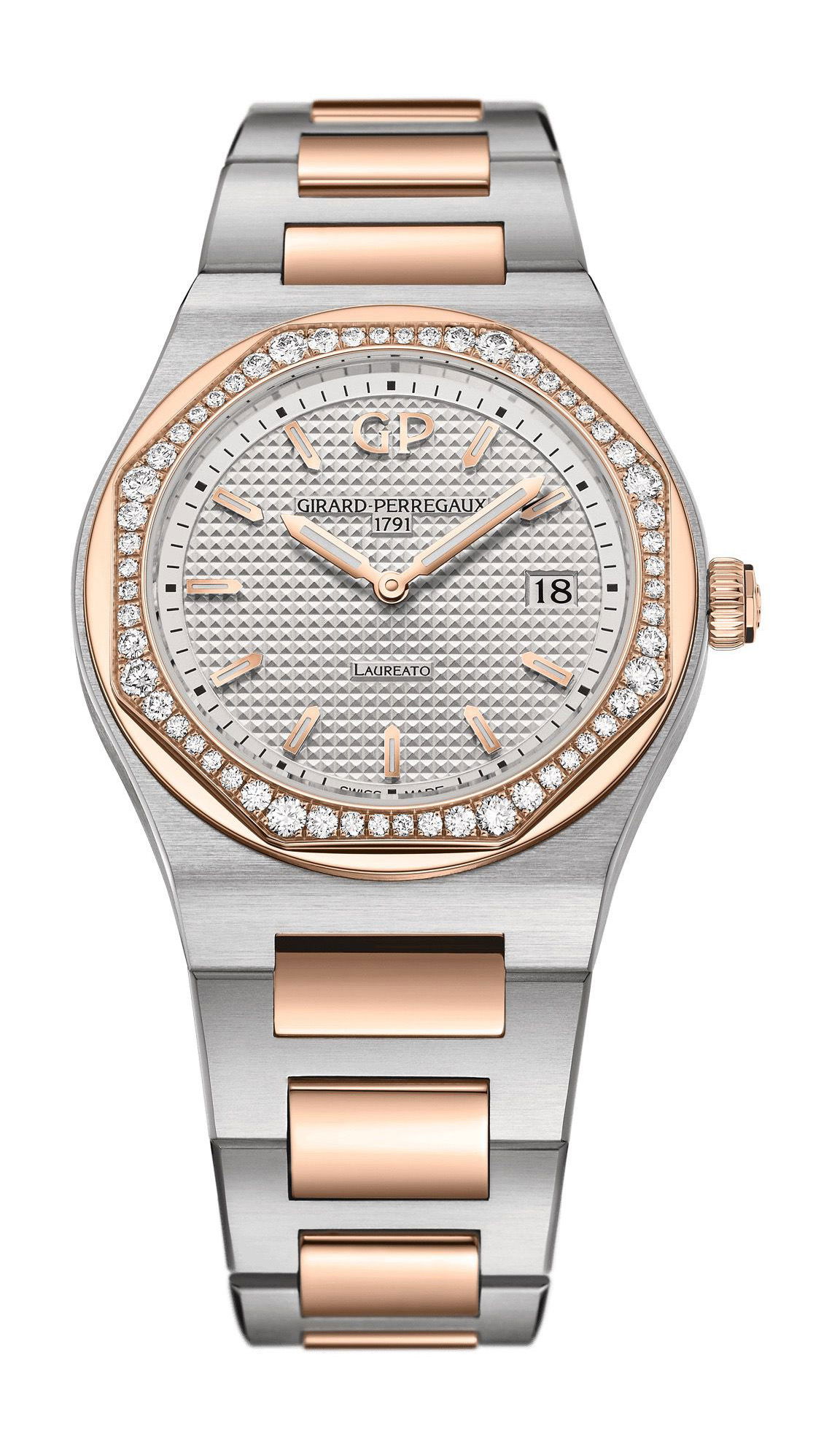 Girard-Perregaux Laureato 34 mm luxury timepiece - detailed view
