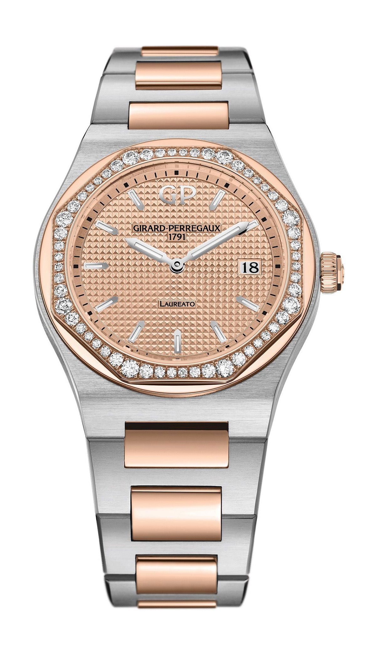 Girard-Perregaux Laureato 34 mm luxury timepiece - detailed view
