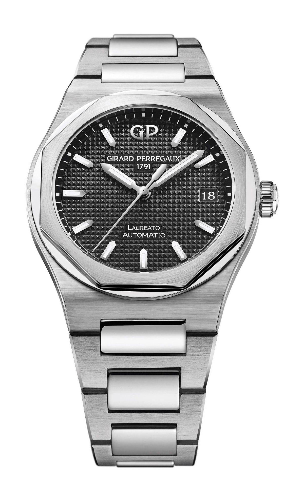 Girard-Perregaux Laureato 38 mm luxury timepiece - detailed view