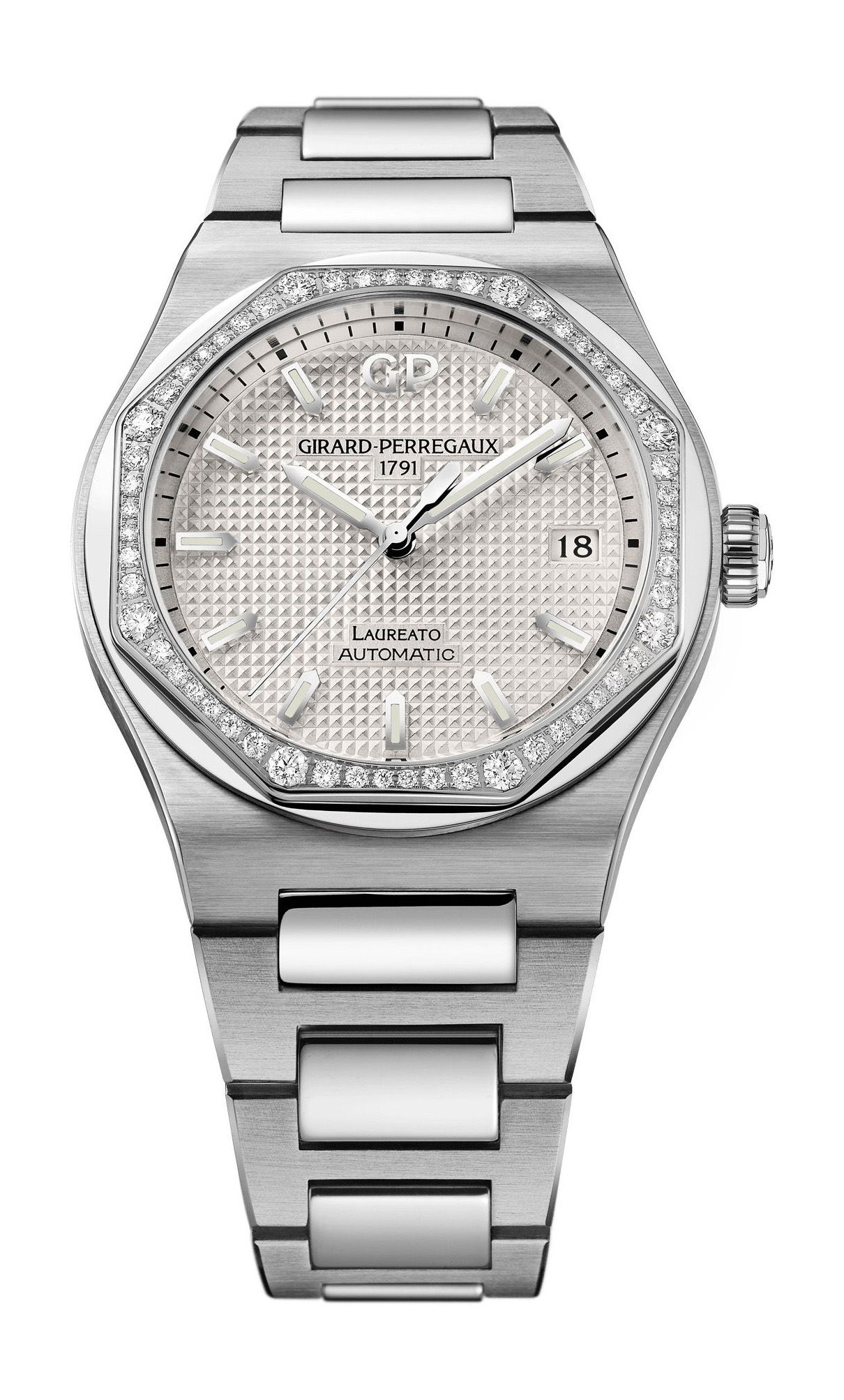 Girard-Perregaux Laureato 38 mm luxury timepiece - detailed view