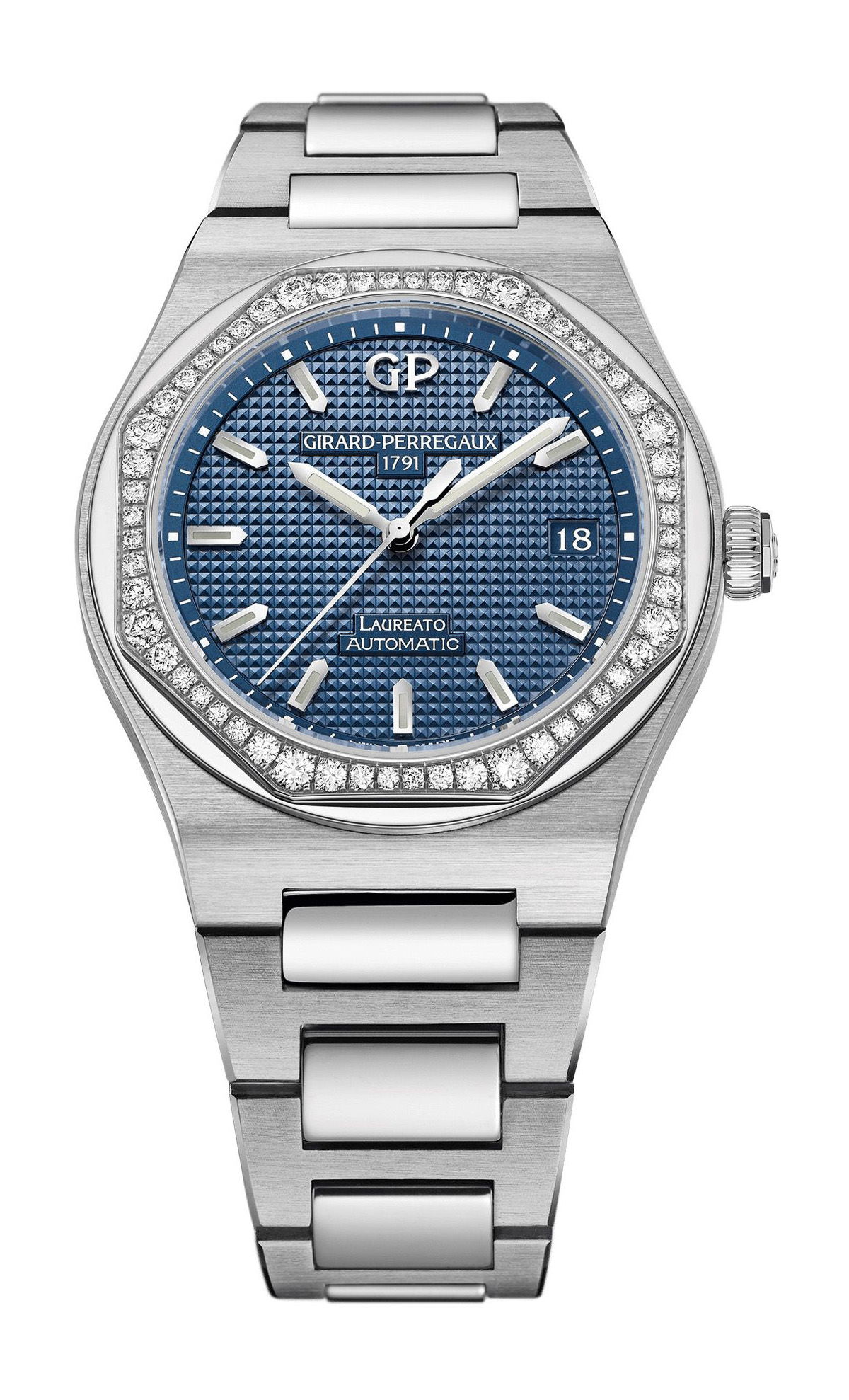 Girard-Perregaux Laureato 38 mm luxury timepiece - detailed view