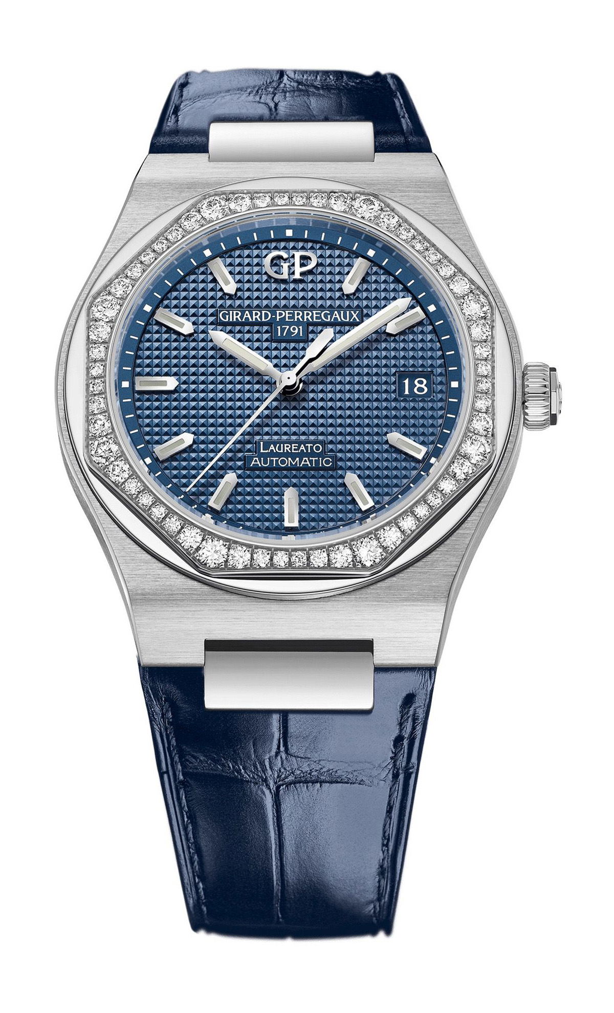 Girard-Perregaux Laureato 38 mm luxury timepiece - detailed view