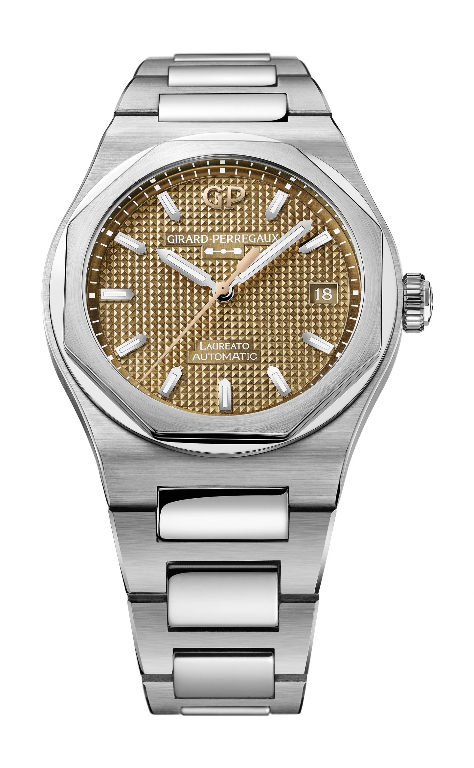 Girard-Perregaux Laureato 38 mm Copper luxury timepiece - detailed view