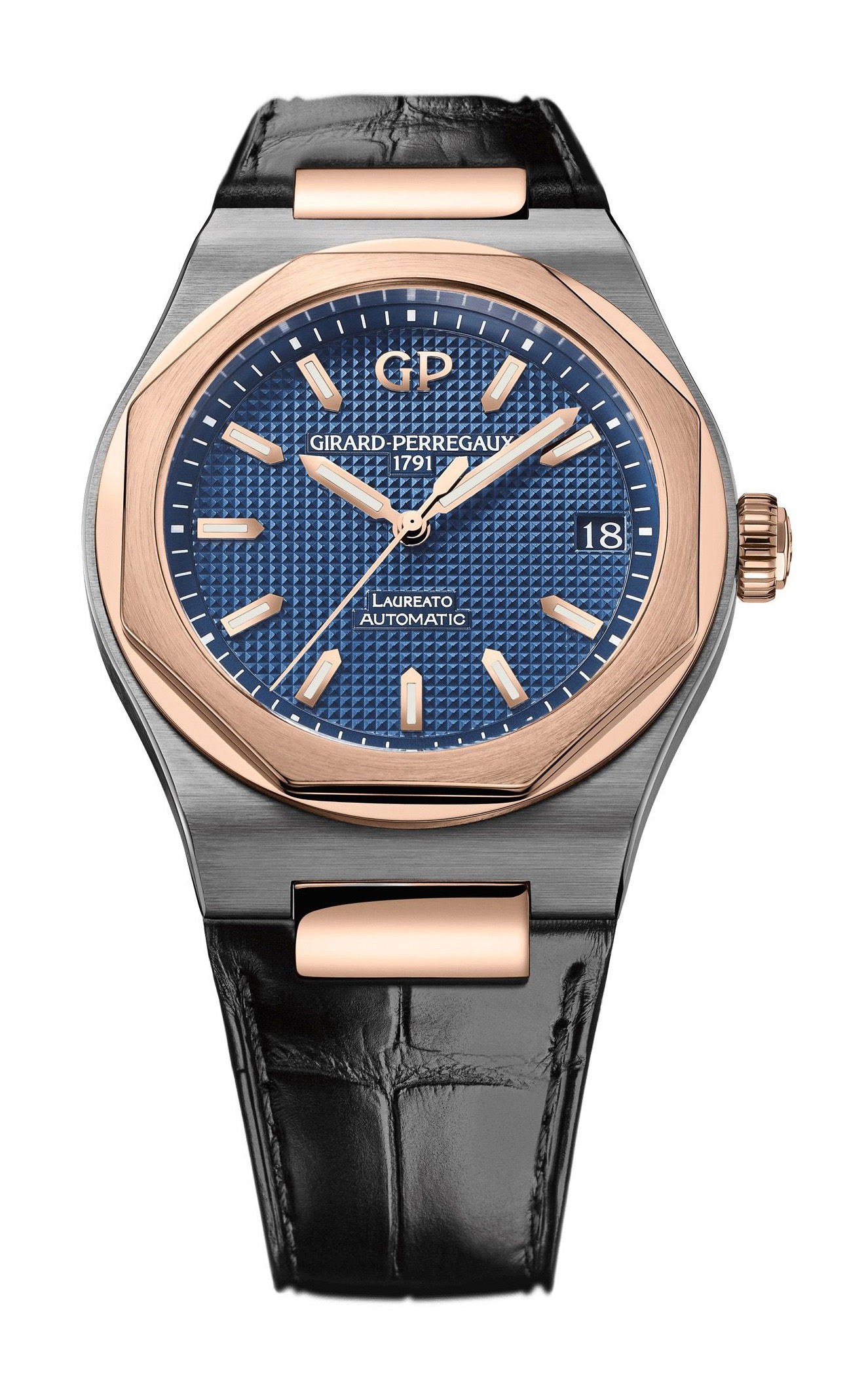 Girard-Perregaux Laureato 42 mm luxury timepiece - detailed view