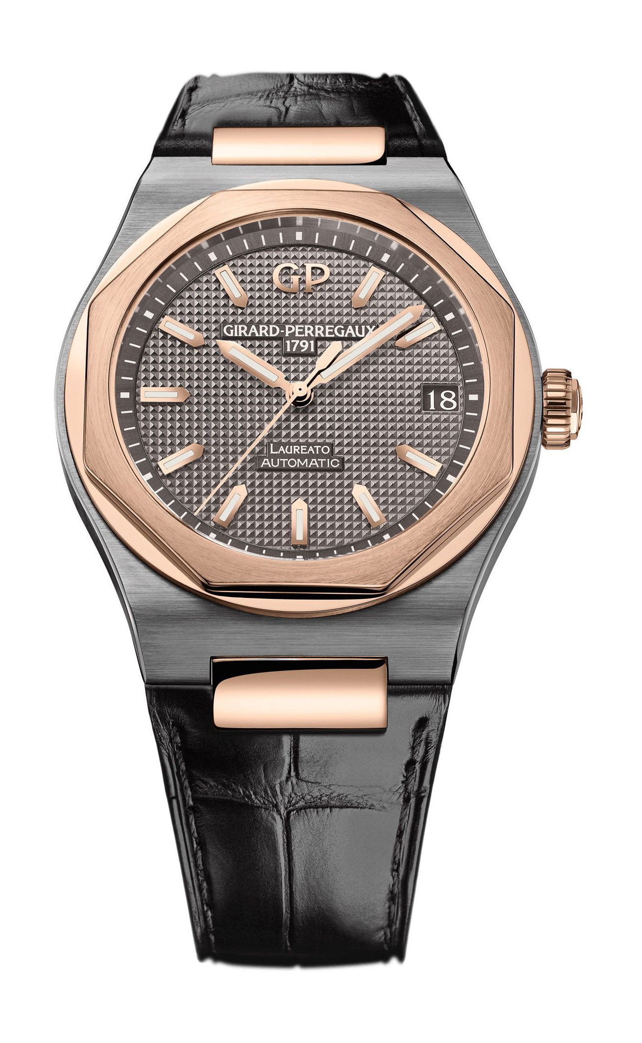 Girard-Perregaux Laureato 42 mm luxury timepiece - detailed view