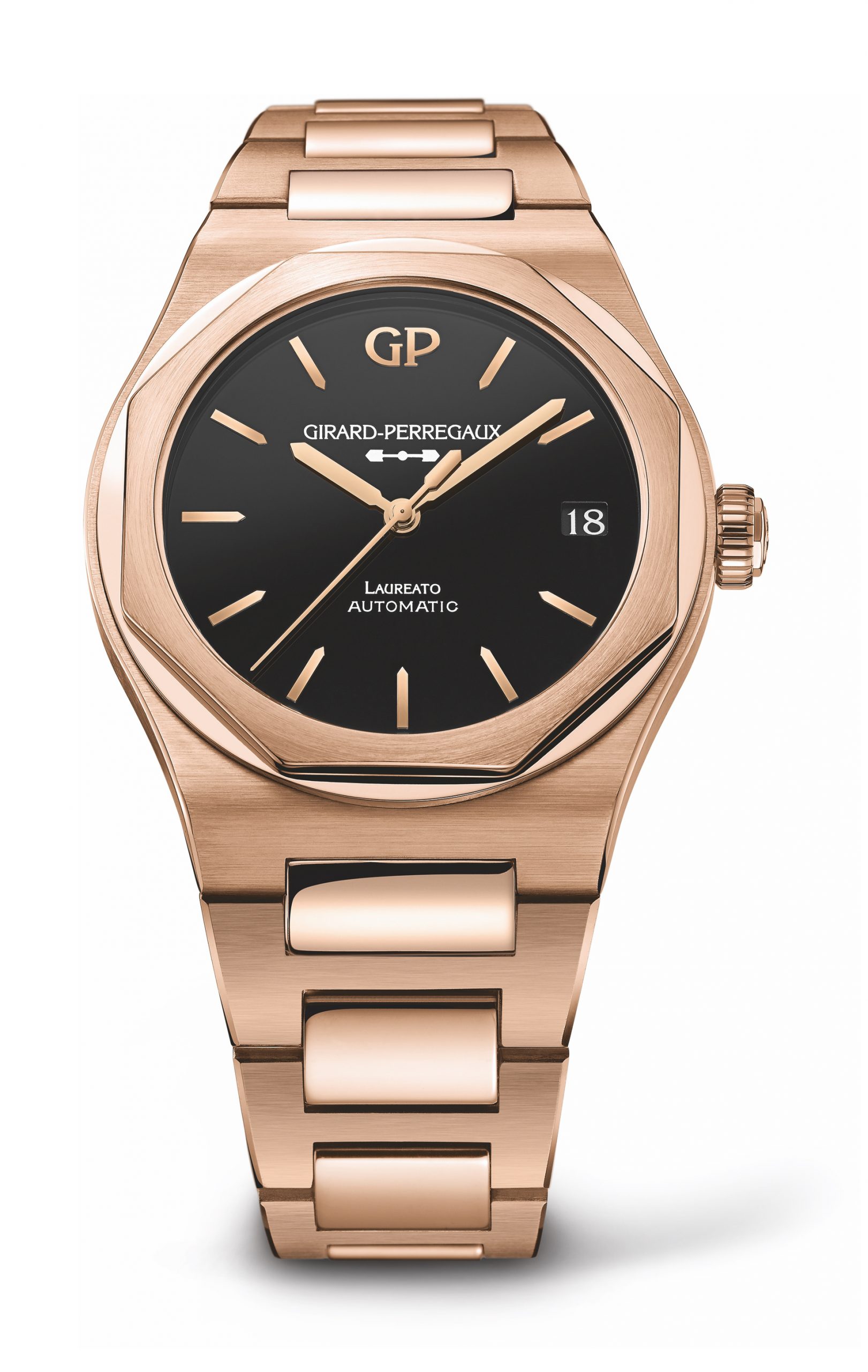 Girard-Perregaux Laureato 42 mm luxury timepiece - detailed view